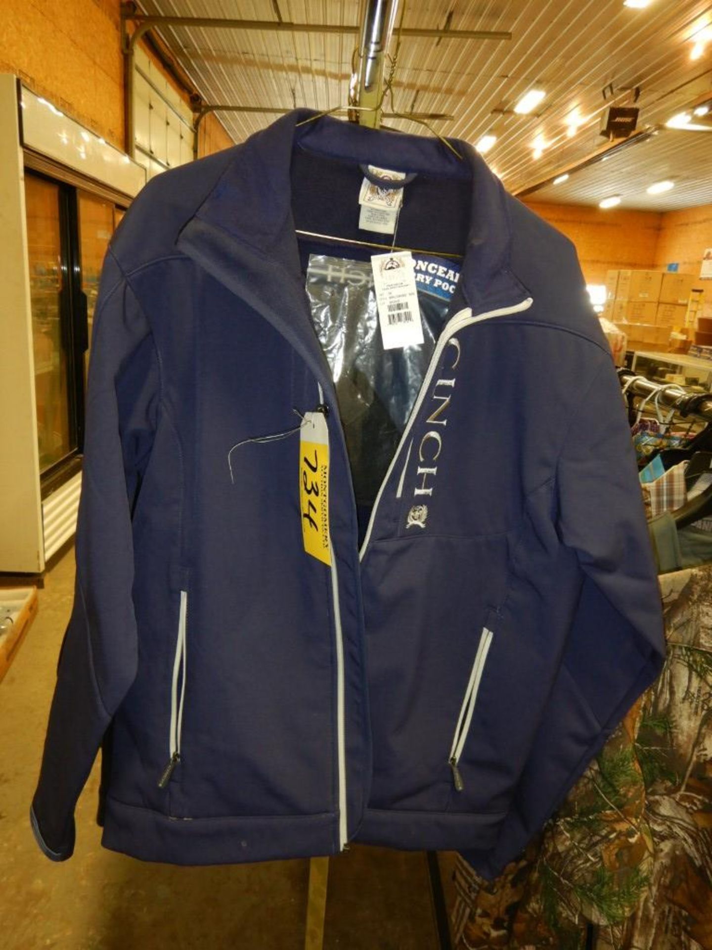 CINCH MENS BLUE JACKET, SIZE M