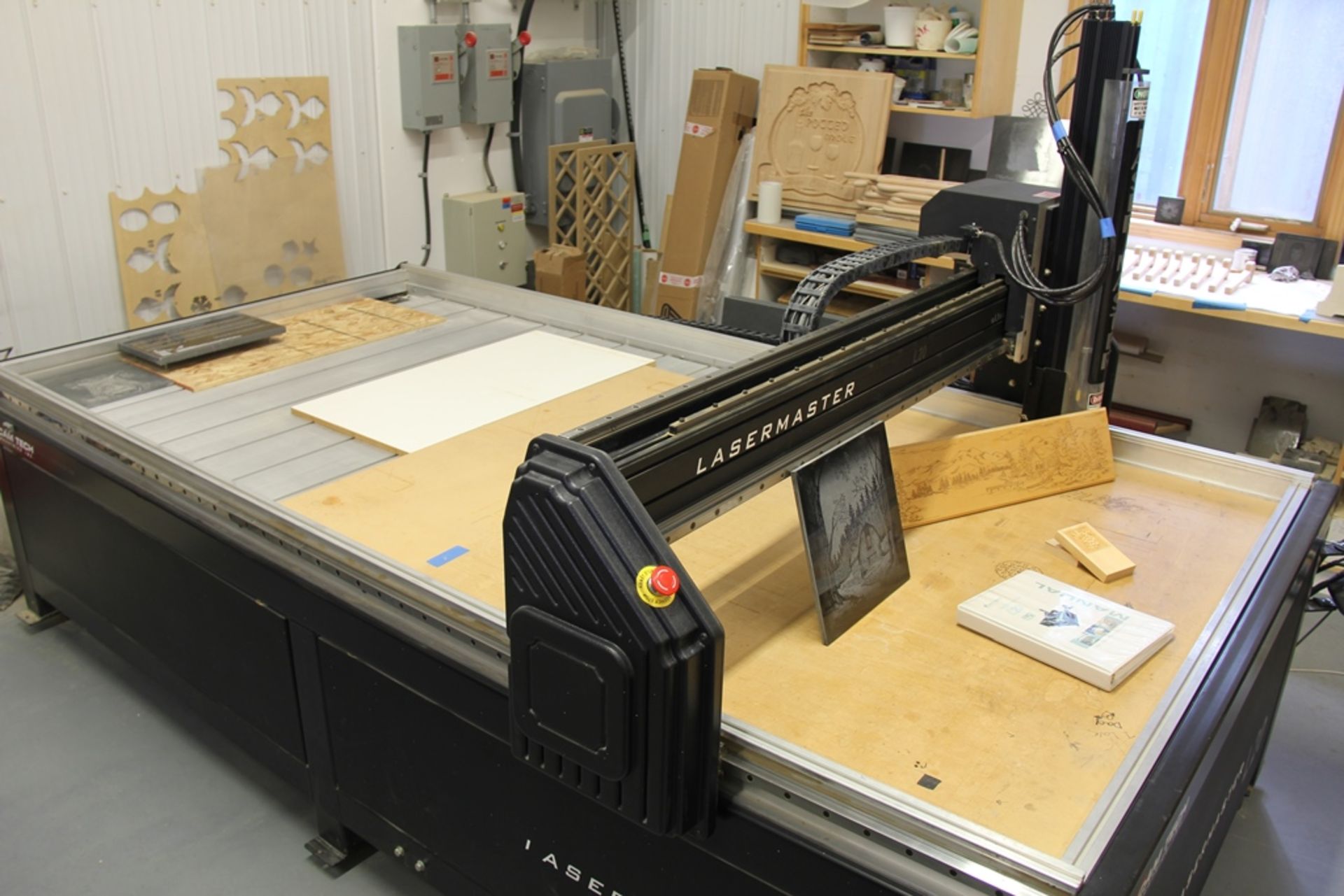 2005 CAM TECH L20 C02 LASER ENGRAVING UNIT W/SOFTWARE, 25 WATT, PROCESS AREA 52" X 102" - Image 2 of 5