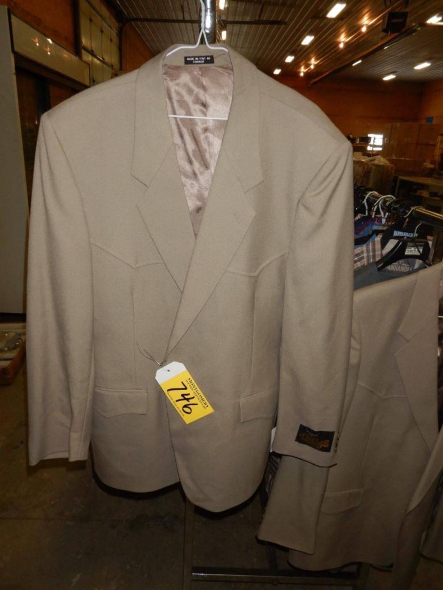 1-DALLAS PERAGON WESTERN SUIT JACKETS, SIZE 46L