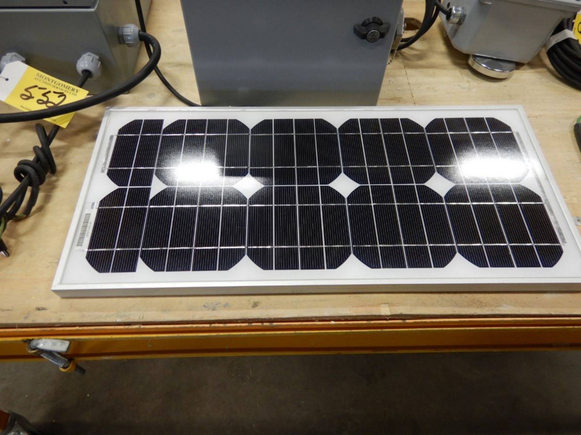 REMOTE SOLAR PANEL W/SWITCH BOX & INVERTER - Image 2 of 3