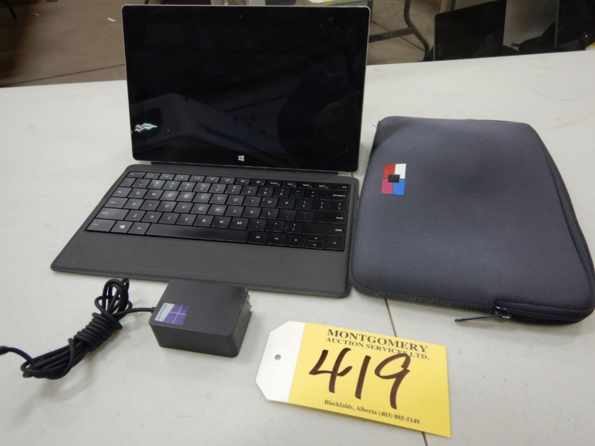 SURFACE 64 GIGABYTE NOTEBOOK, C/W CHARGER & CASE