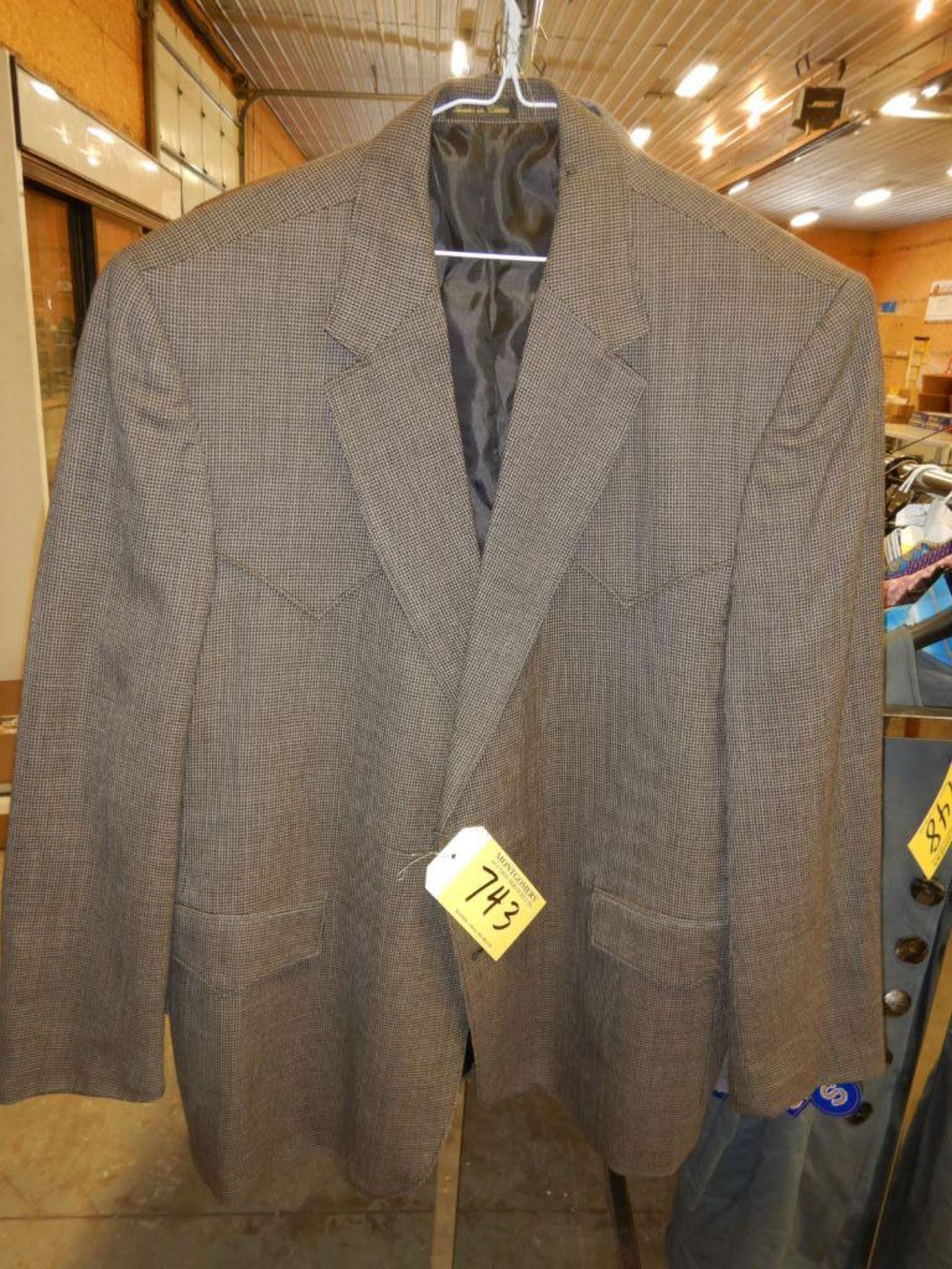3-CIRCLE S WOOL WESTERN SUIT JACKETS, SIZE 50R - Image 3 of 3