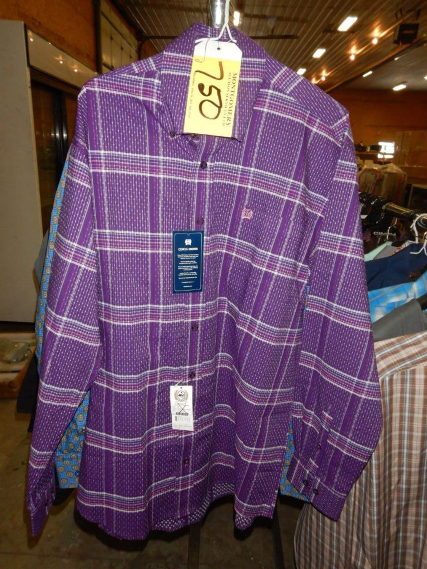 3-CINCH MENS BUTTON SHIRTS, SIZE S - Image 2 of 3