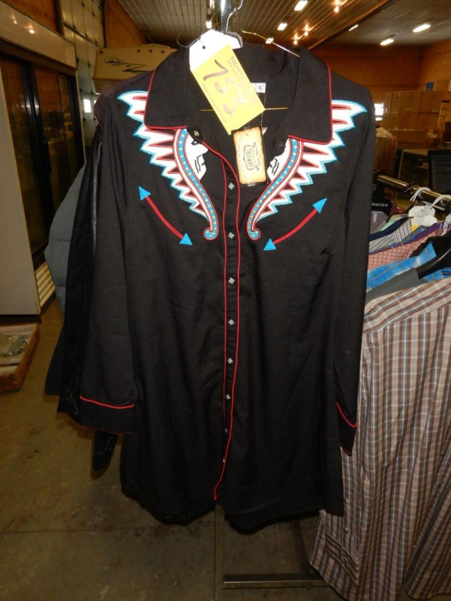 ROUGH STOCK LADIES, SIZE L, COWGIRL JUSTICE SNAP SHIRT, SIZE L - Image 2 of 2
