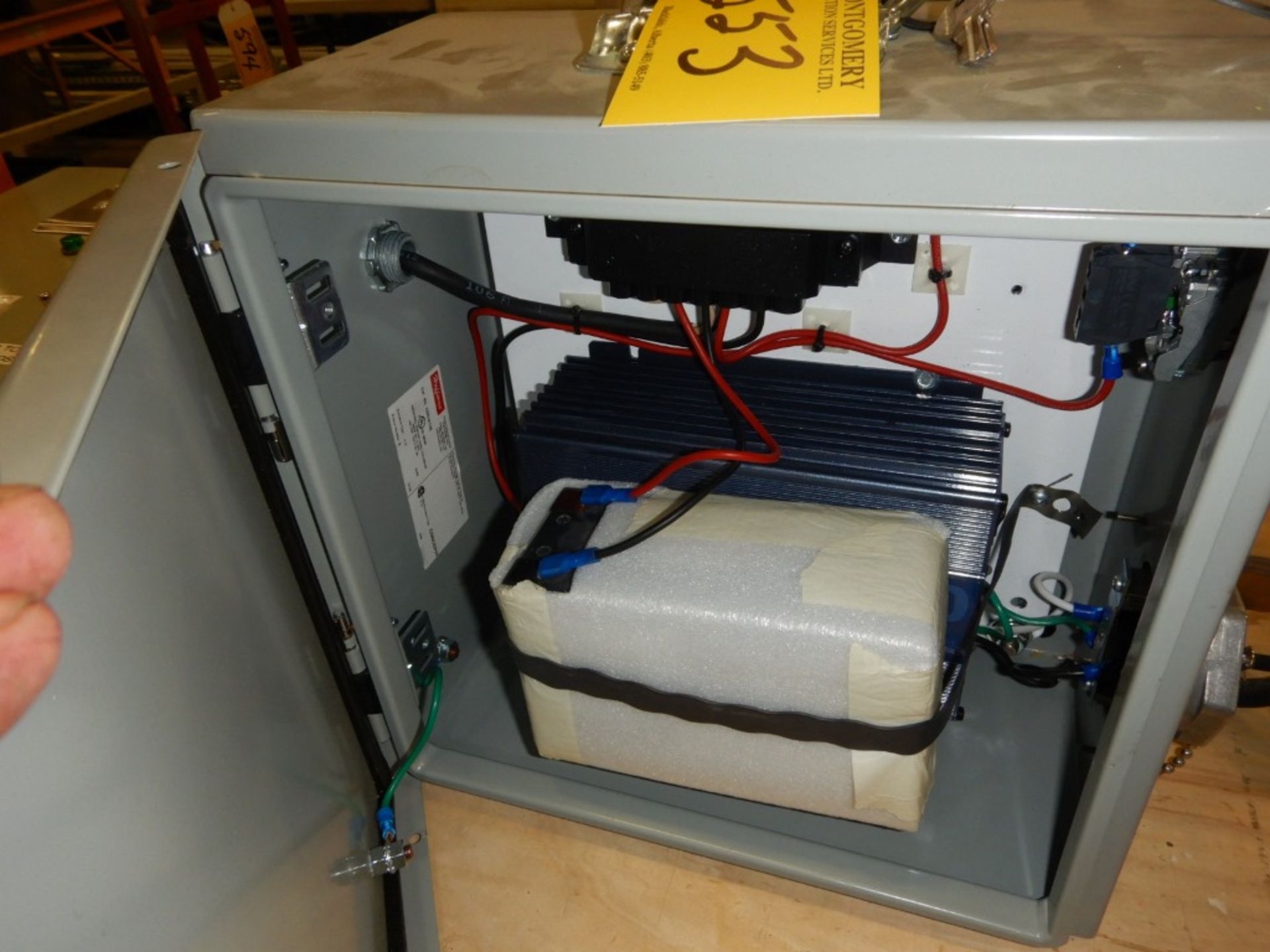 REMOTE SOLAR PANEL W/SWITCH BOX & INVERTER - Image 3 of 3