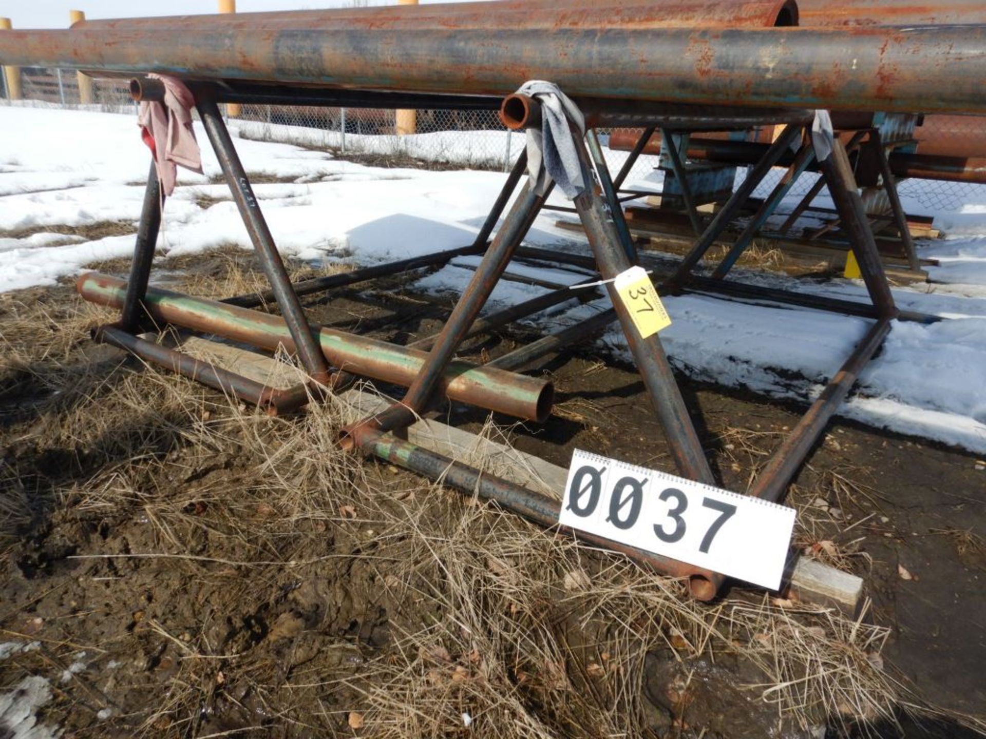 SET OF STEEL PIPE RACKS