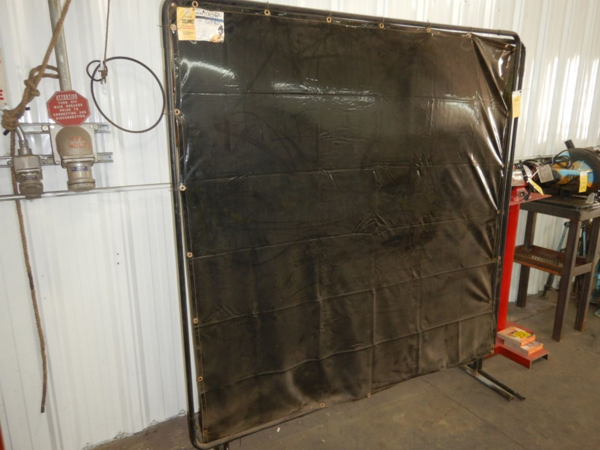 2-TILMAN 6X6 WELDING CURTAINS AND FRAMES - Image 3 of 3