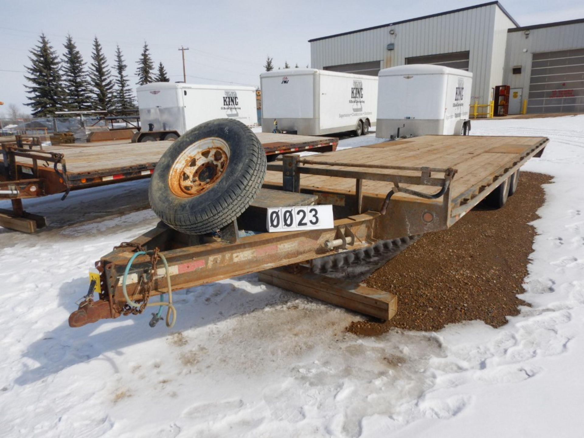 2013 PJ T/A 14000LB DECK-OVER EQUIPMENT TRAILERS W/RAMPS, BALL HITCH, 8'6" X 24FT
