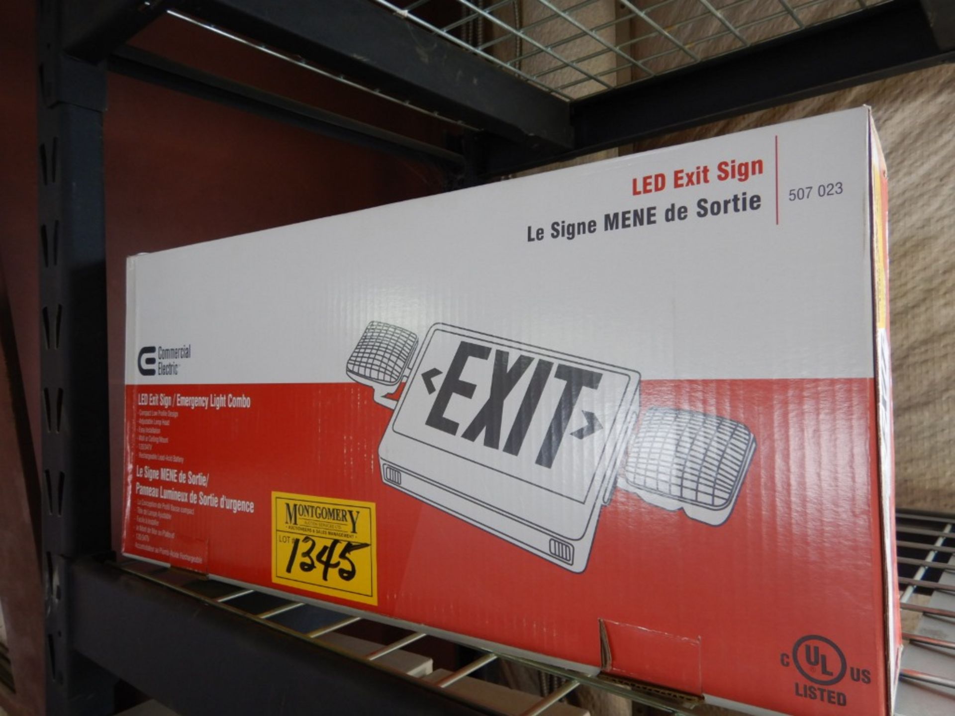 CE LED EXIT SIGN, NEW IN BOX