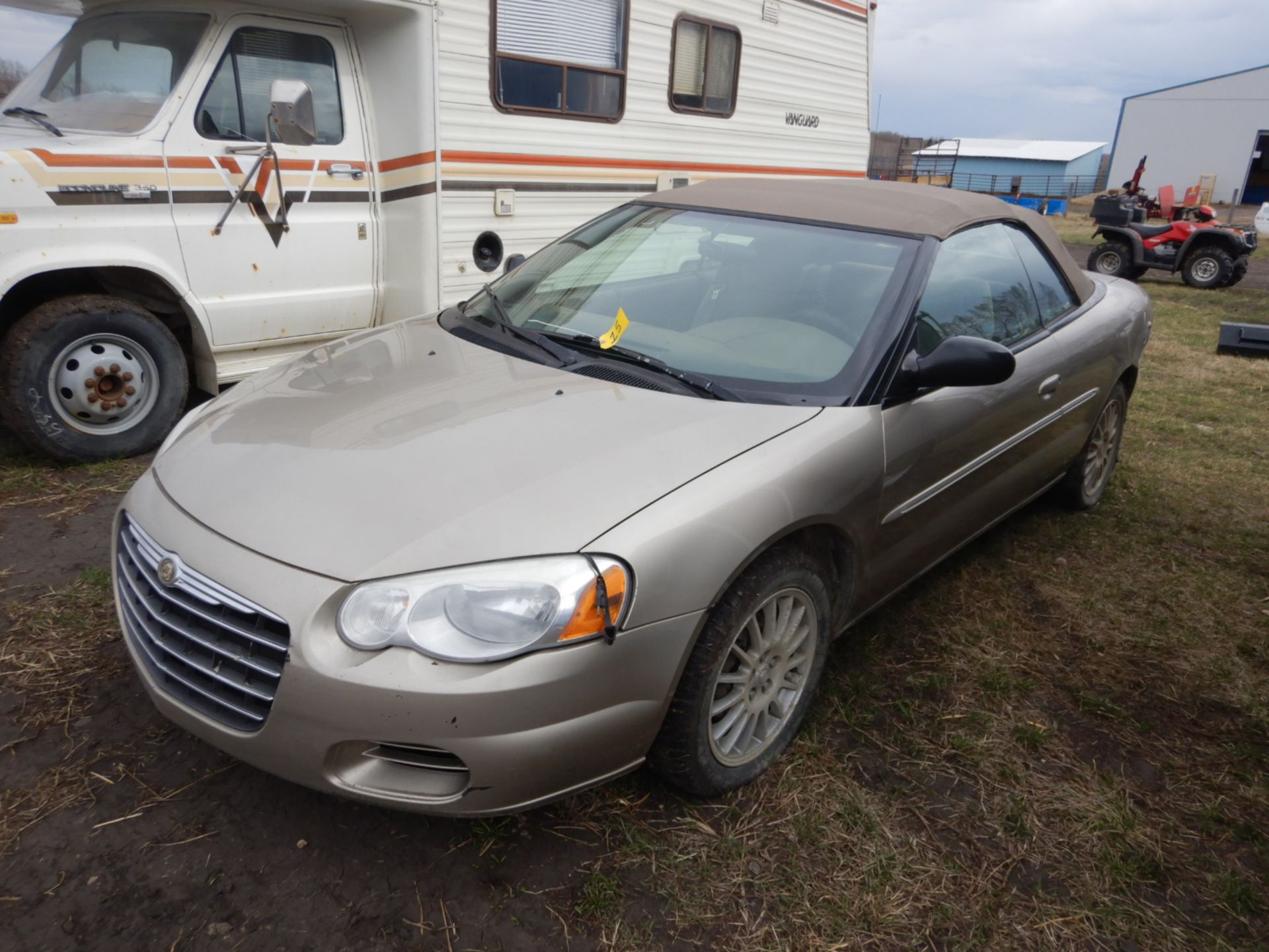 2004 CHRYSLER SEEBRING CONVERTIBLE S/N 1C3EL45R84N133940, 282,241 KM SHOWING