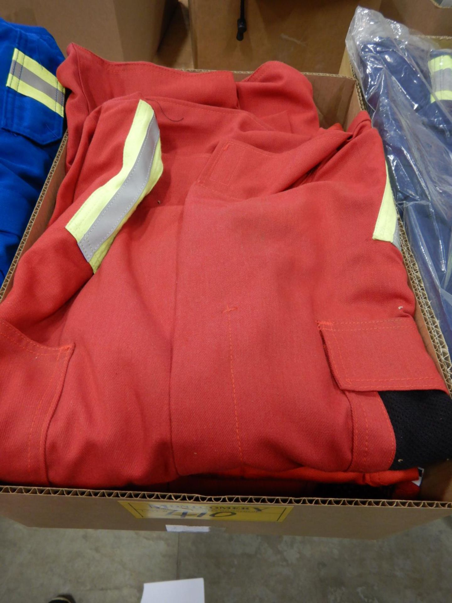 L/O 3-FR COVERALLS, SIZE 58, RED