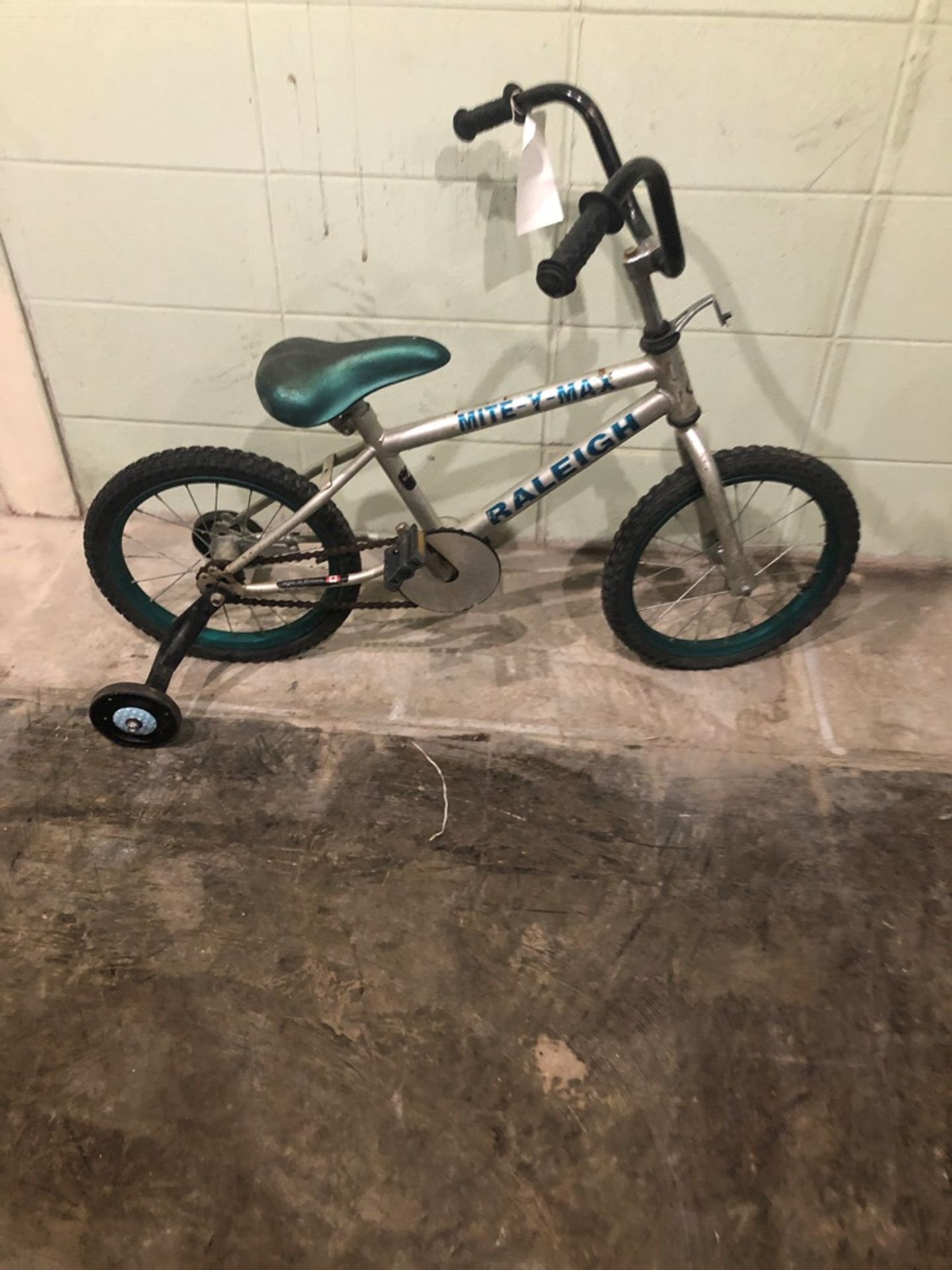 RALEIGH MITE SILVER SIZE 16 inches KIDS Speed 1 Tag # 242