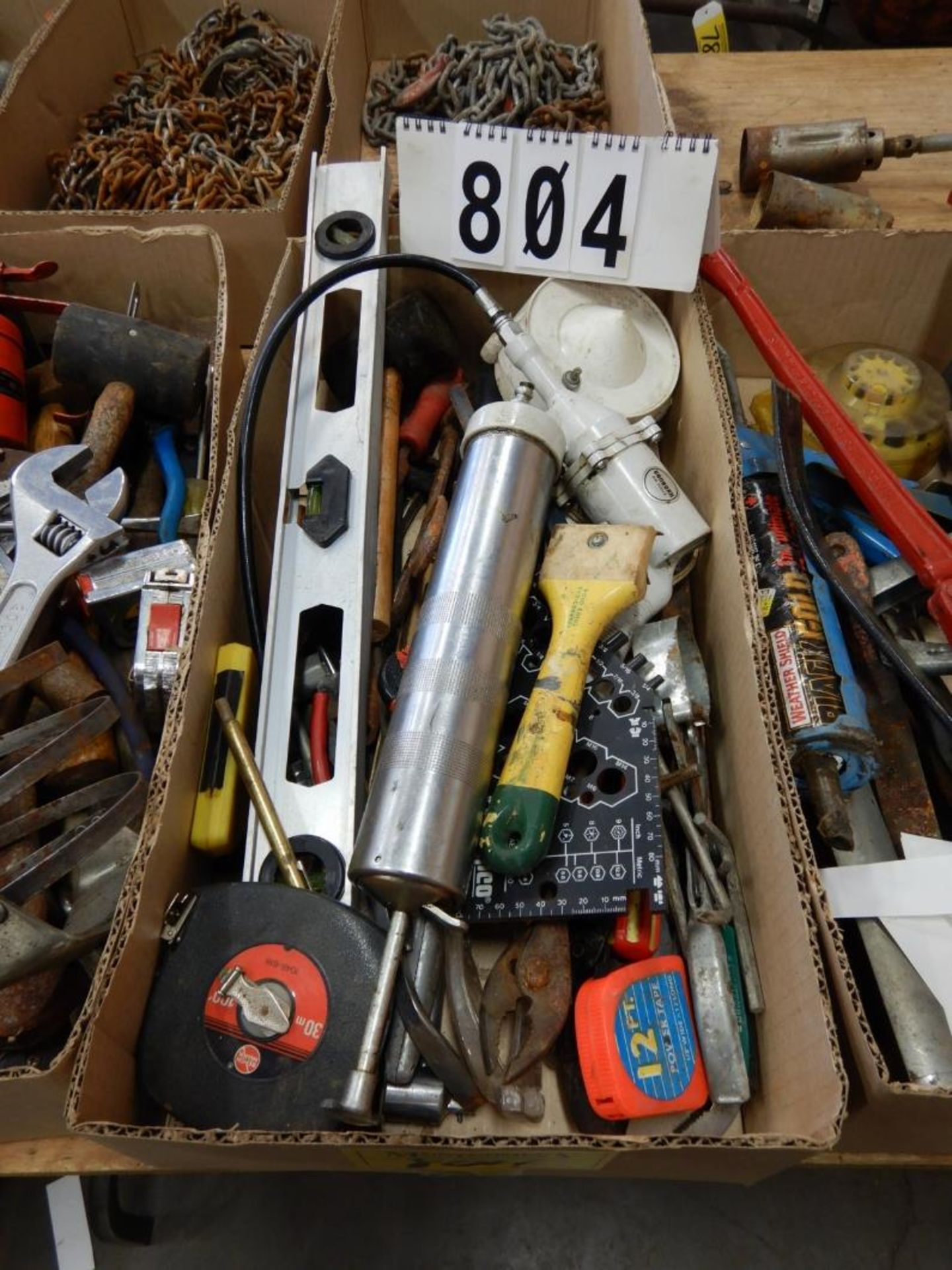 BOX OF ASSORTED HAND TOOLS