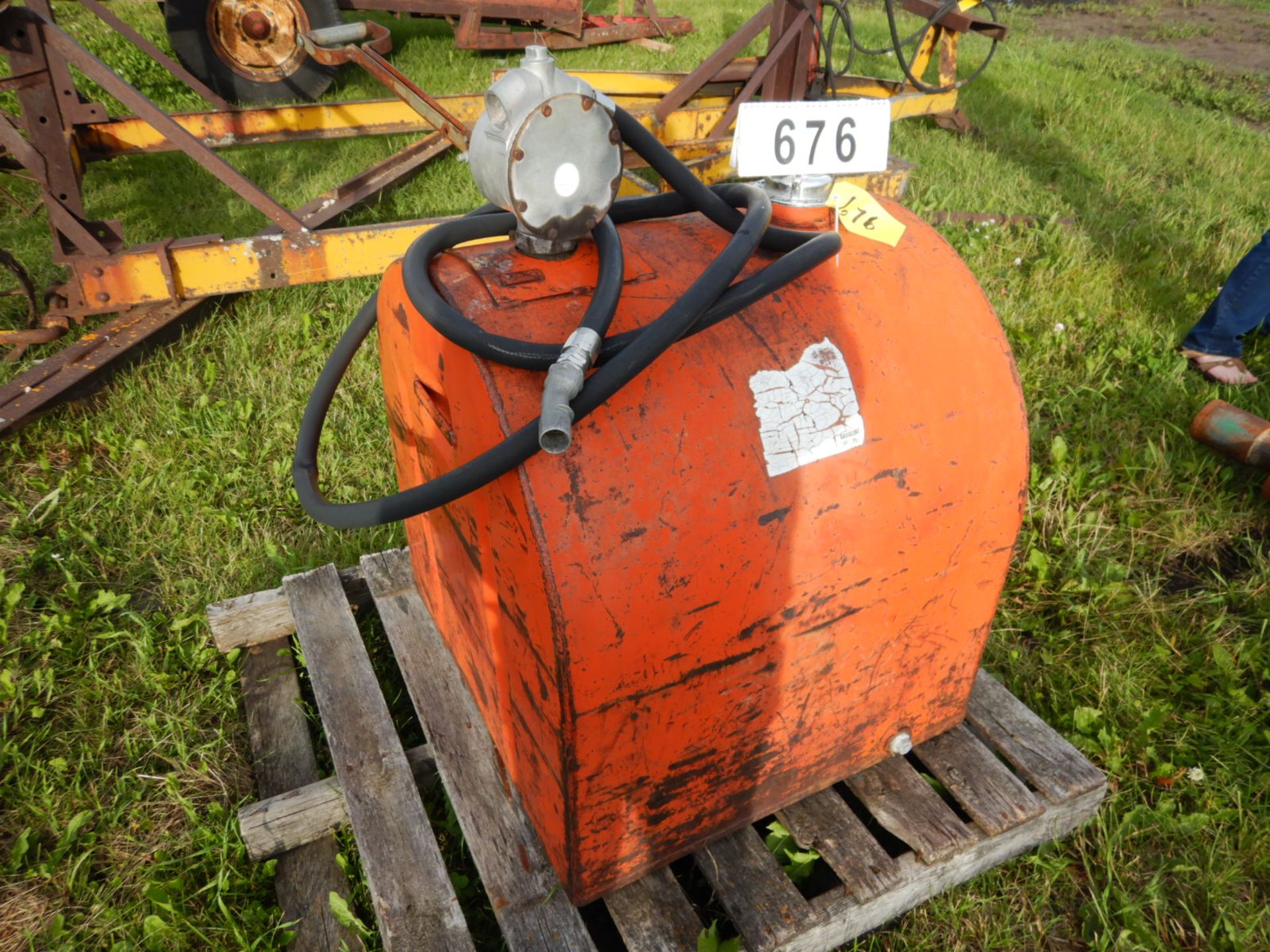 50 GAL FUEL SLIP TANK W/ MANUAL FUEL TRANSFER PUMP