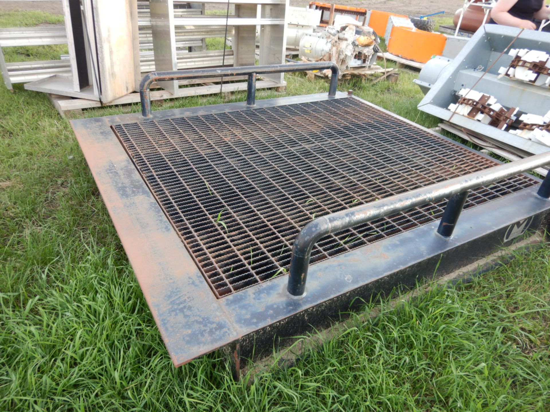 MORSKATE MFG STEEL RAMP DECK W/STEEL GRATING, 77"W X 87" L - Image 2 of 2