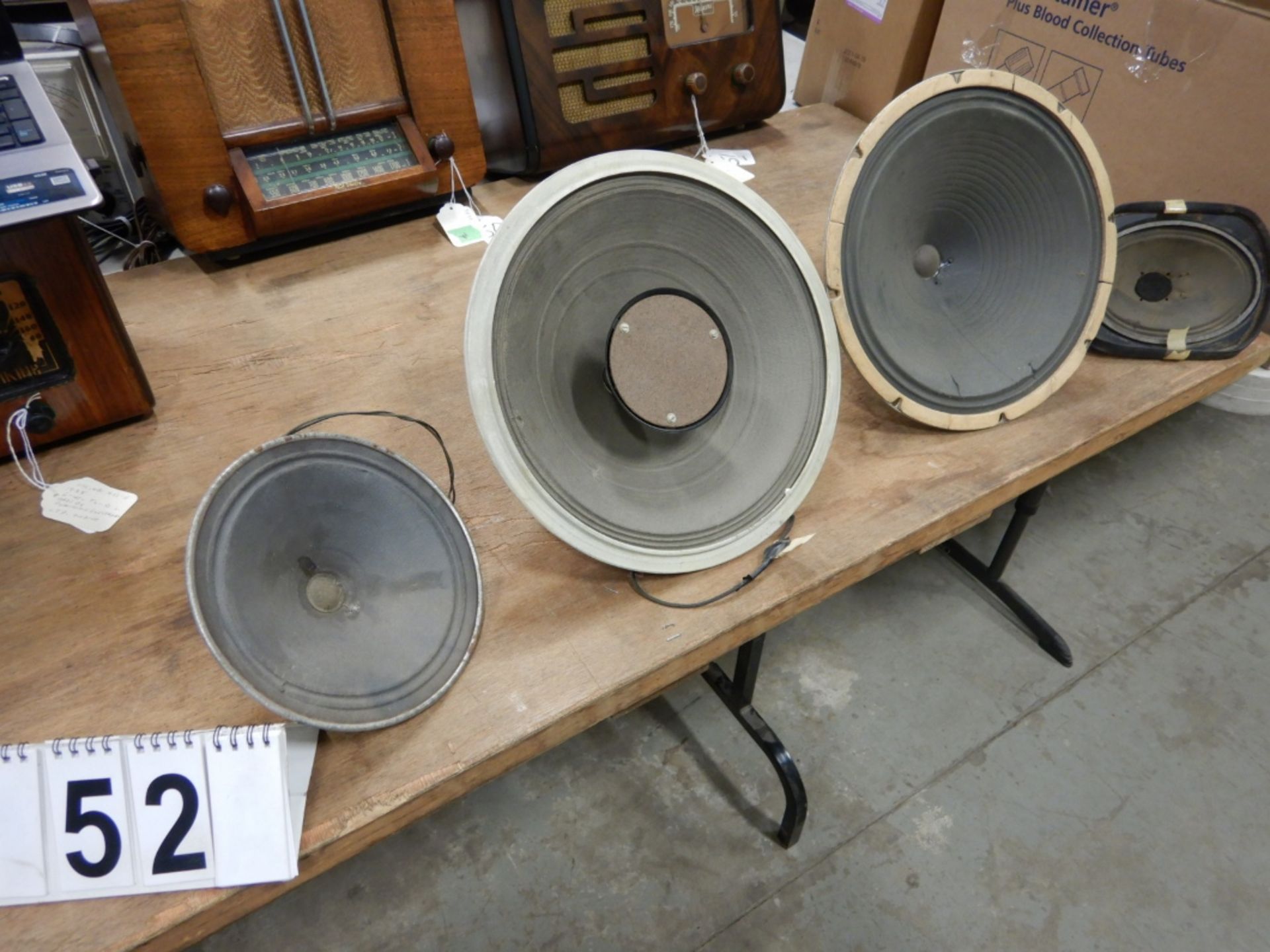 L/O SPEAKERS - VARIETY OF SIZES APPROX. 20 SPEAKERS