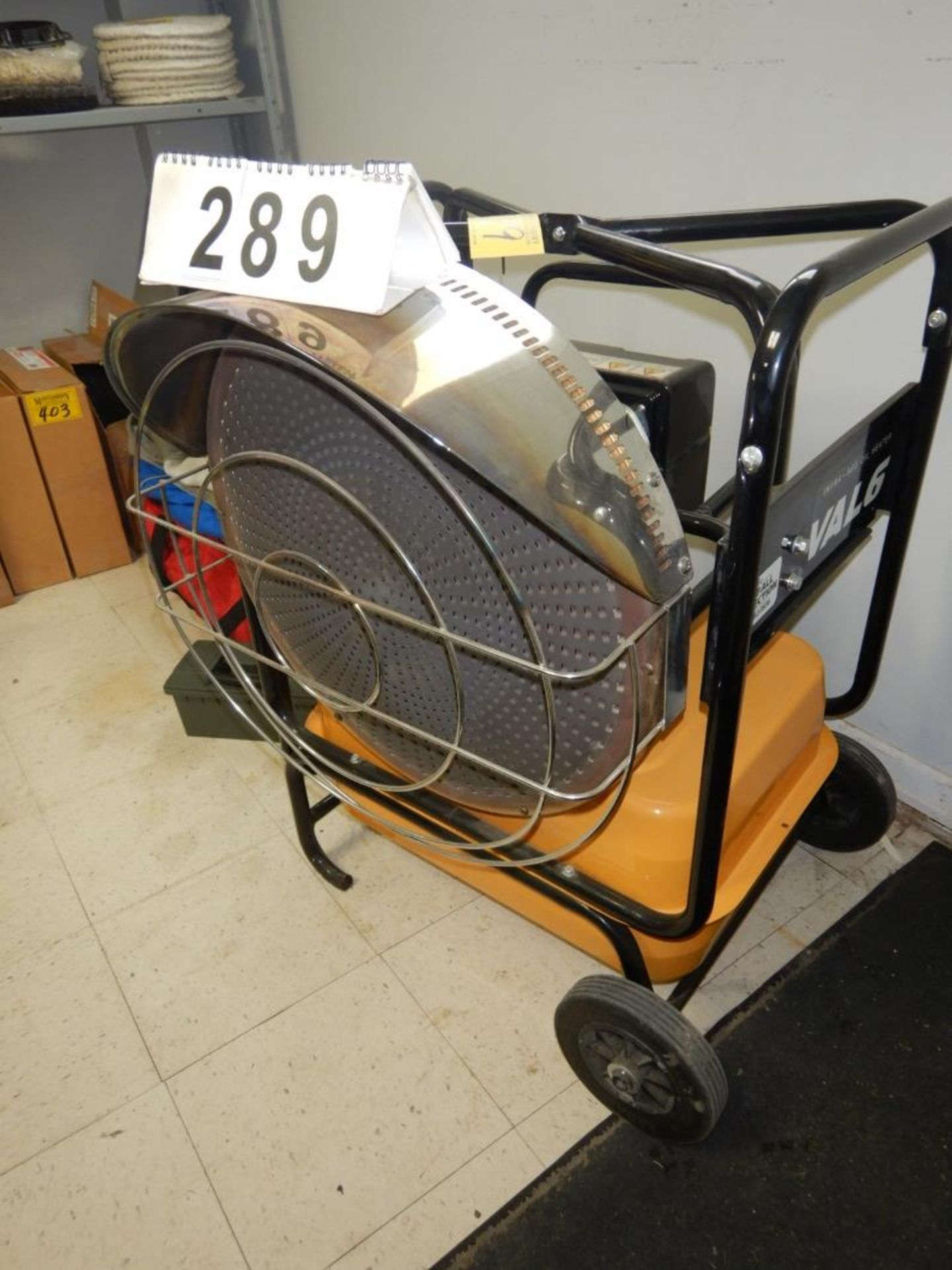 SHIZUOKA SEIKA CO. PORTABLE INFRA-RED OIL HEATER W/WHEEL KIT 111,000 BTU/H DIESEL/KEROSINE FIREDS/