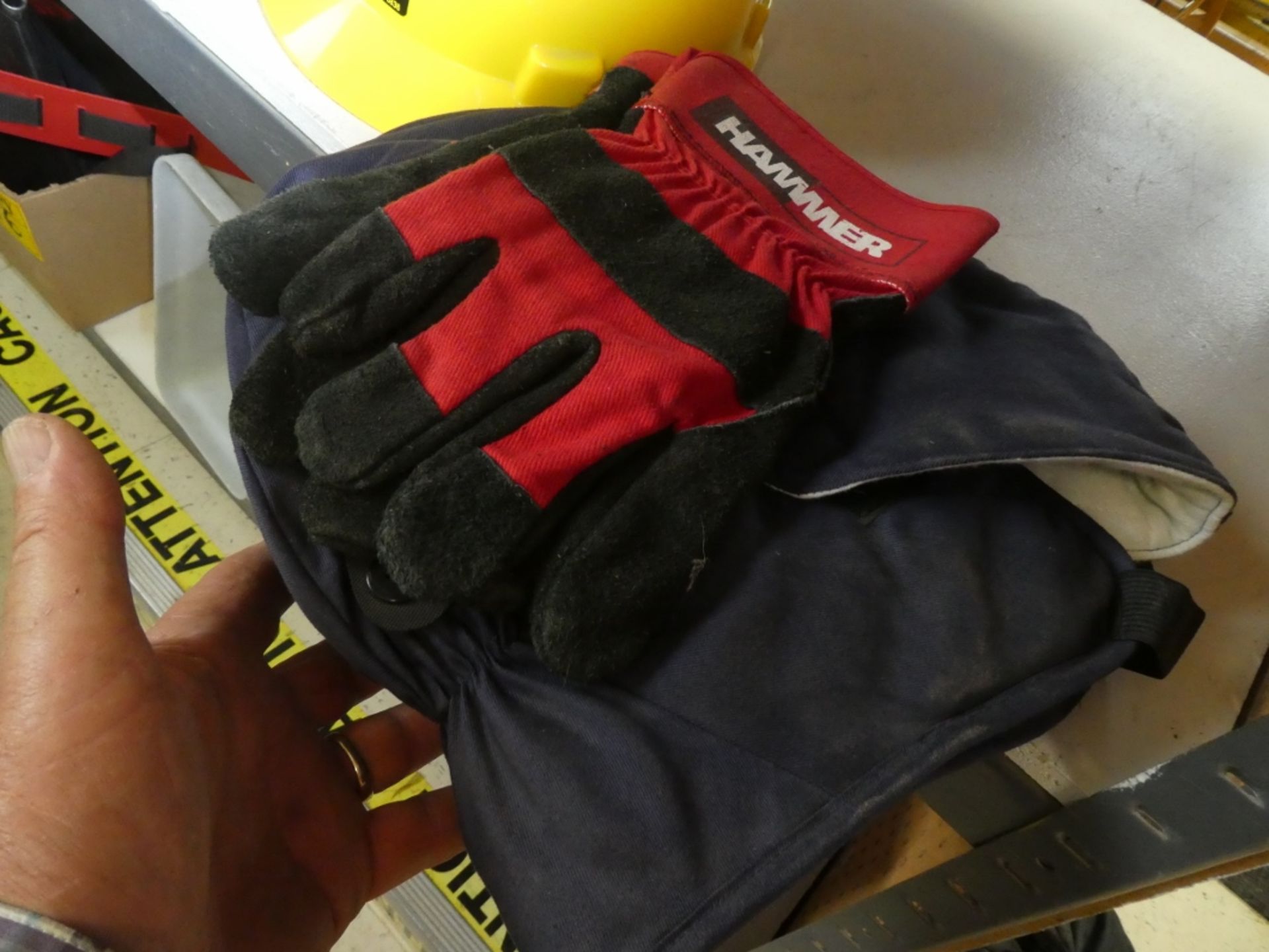 4-HARDHATS, WINTER HELMET LINERS, GLOVES - Image 3 of 3