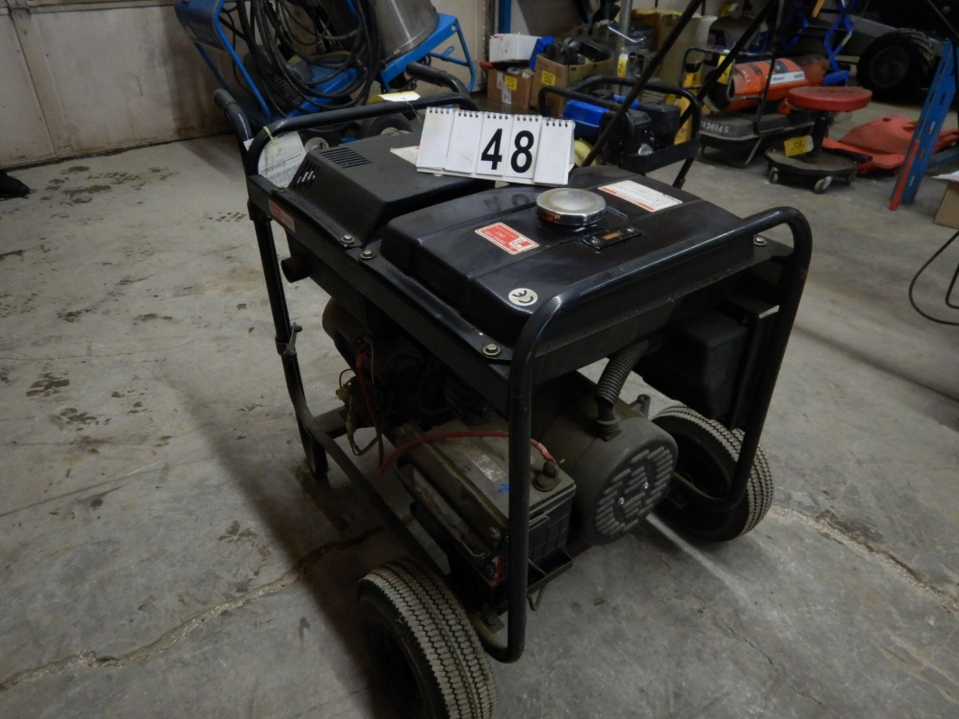 EAGLE POWER TOOLS E65DRE AIR COOLED POWER GENERATOR W/DIESEL ENGINE ,WHEEL KIT, ELECTRIC START - Image 2 of 3