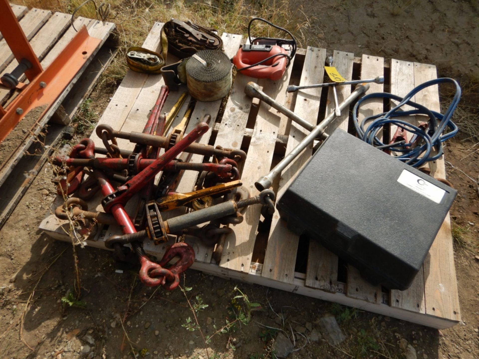 LOAD BOOMER, BOOSTER CABLES, WEB STRAPS, JIG SAW, ETC - Image 2 of 4