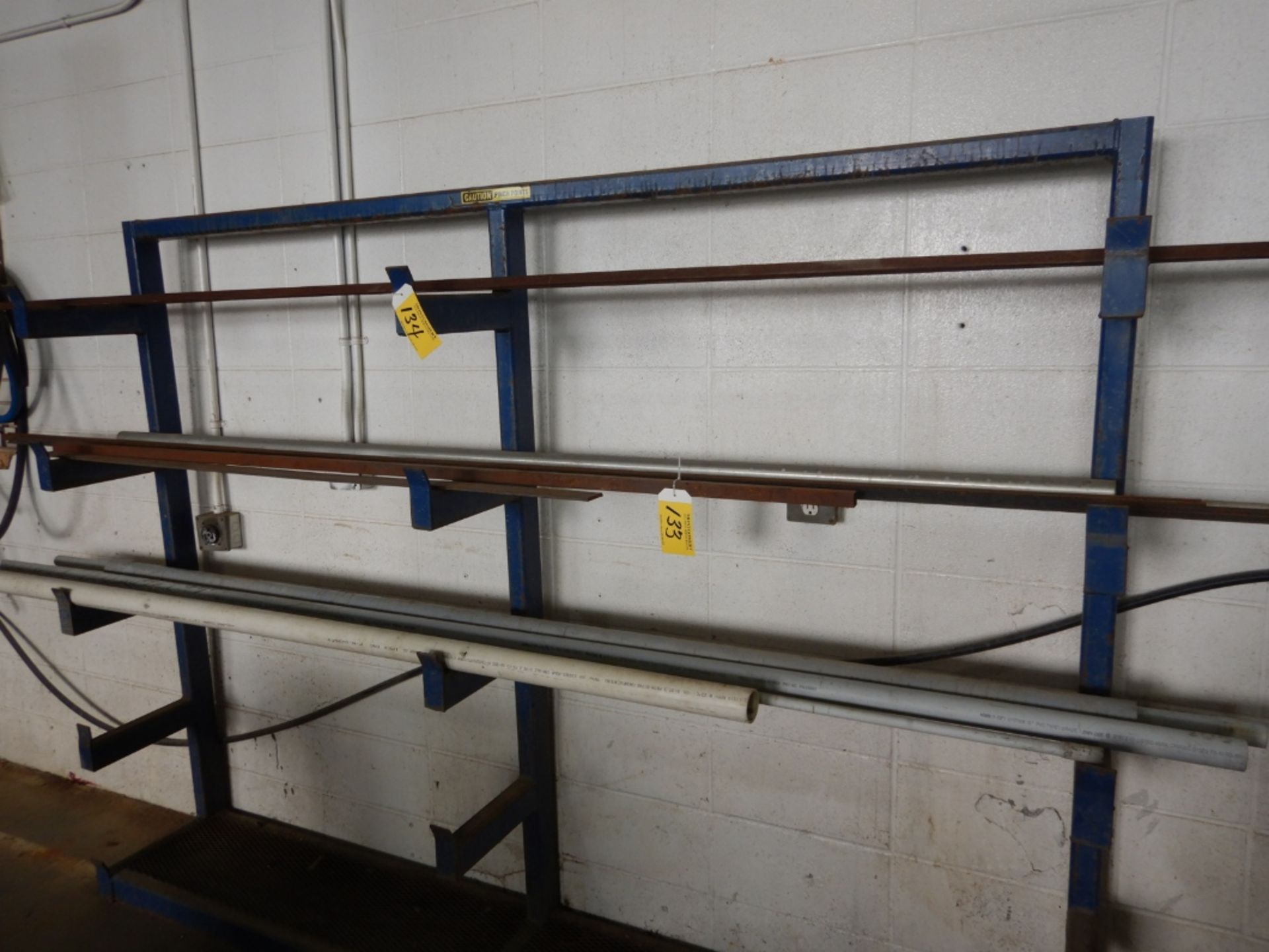 L/O STEEL AND POLY PIPE ON RACK #134