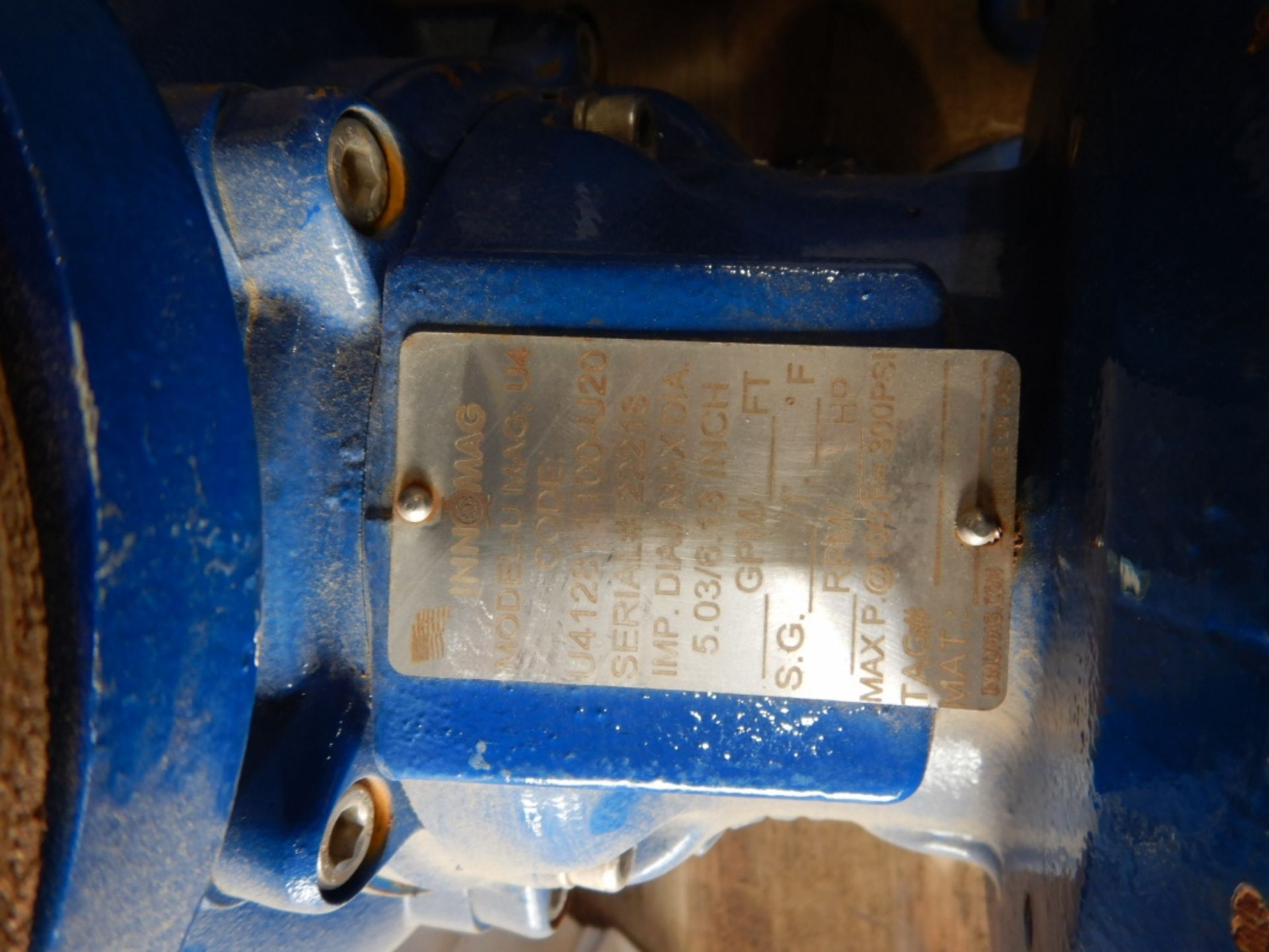 1-REBUILT CENTRIFUGAL ACID PUMP, 1-ACID PUMP (NEEDS REPAIR) - Image 2 of 3