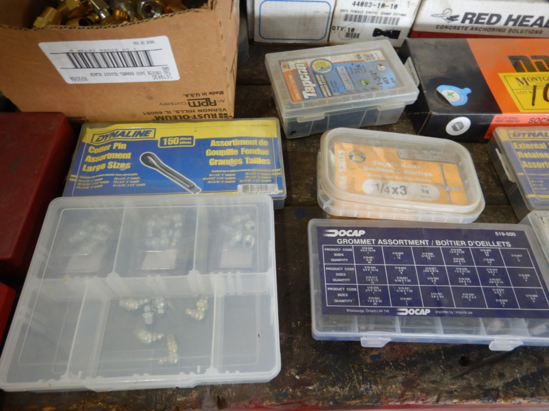 L/O HARDWARE ASSORTMENTS, ZIP TIES, CONCRETE ANCHORS & MORE - Image 3 of 7