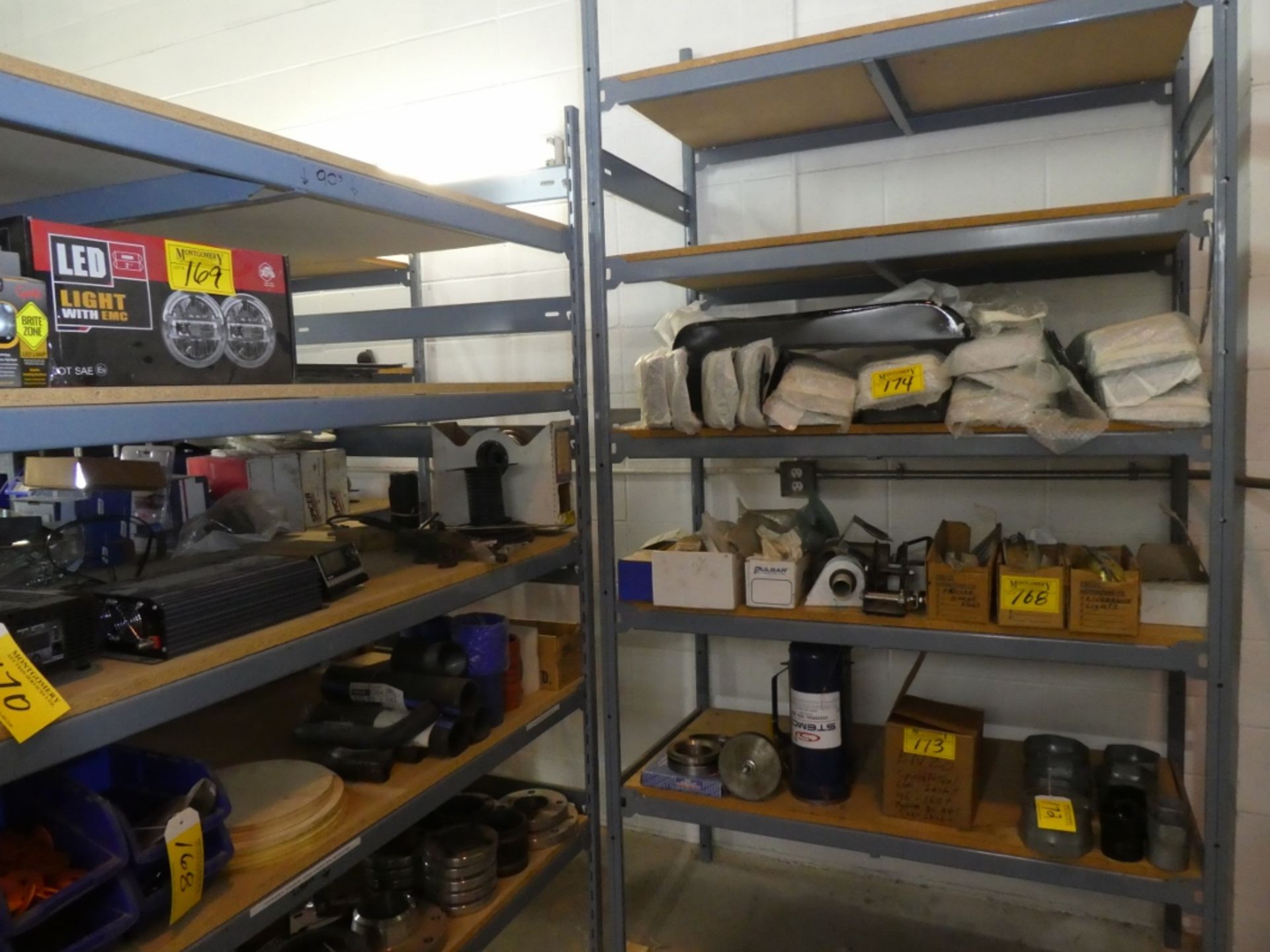 L/O EZEE RECT SHELVING IN PARTS INVENTORY ROOM 2- 4 FT SECTIONS, 1- 5 FT SECTION, 1-6 FT SECTION - Image 3 of 3