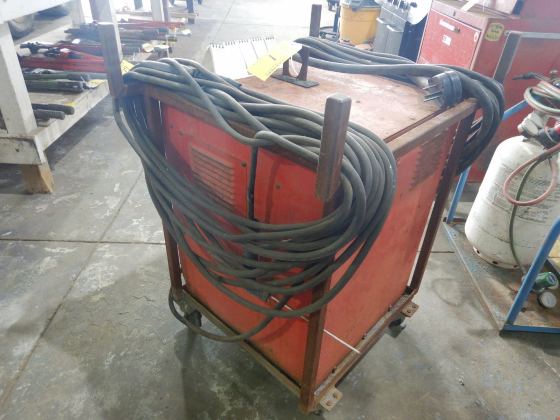 IDEAL ARC AC 280 LINCOLN WELDER W/CABLES & CART - Image 3 of 4