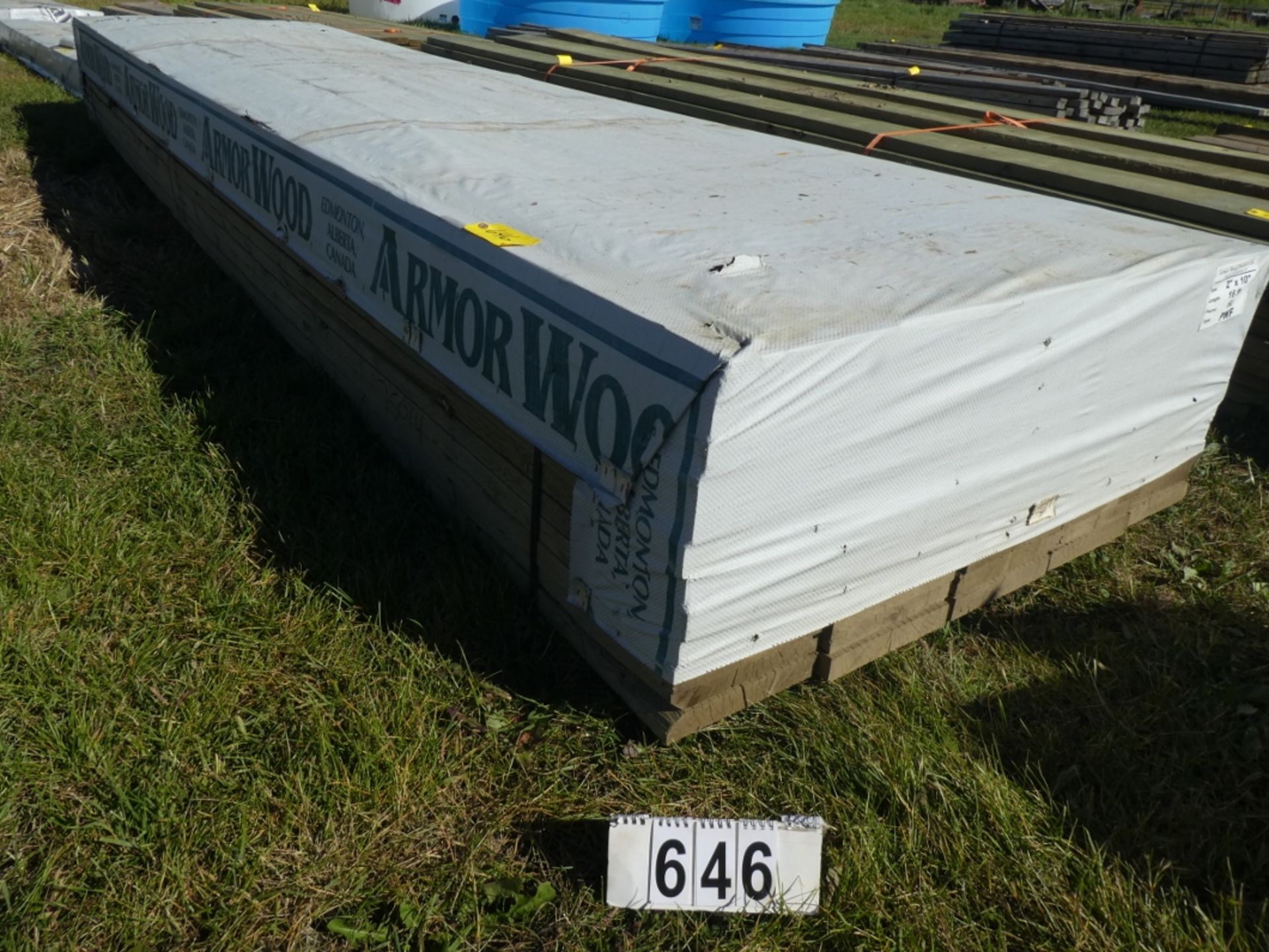 L/O 2X10X16 TREATED LUMBER, 60 PC