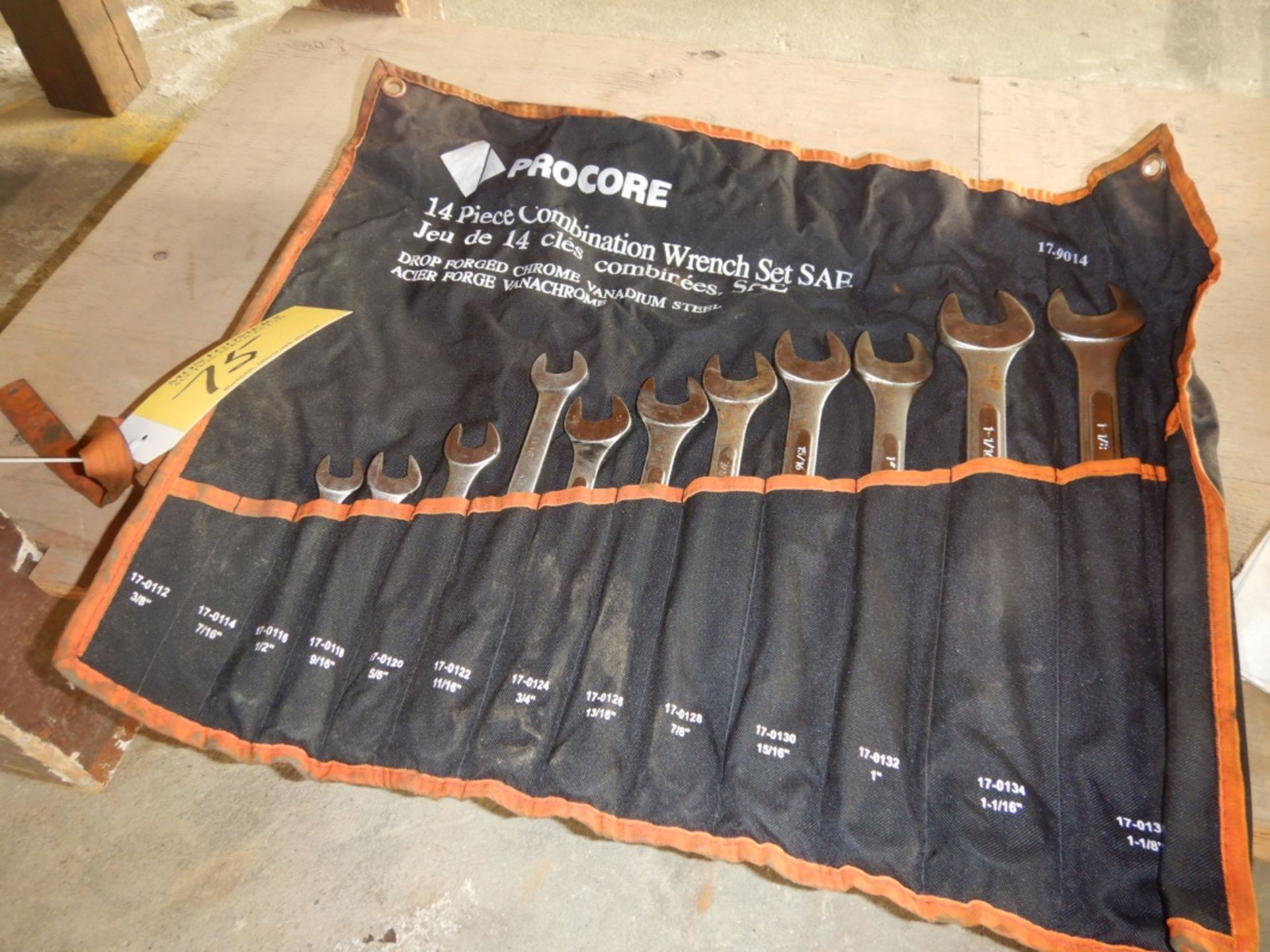 PROCORE COMBINATION TOOL SET, 1/2"-1 1/8"