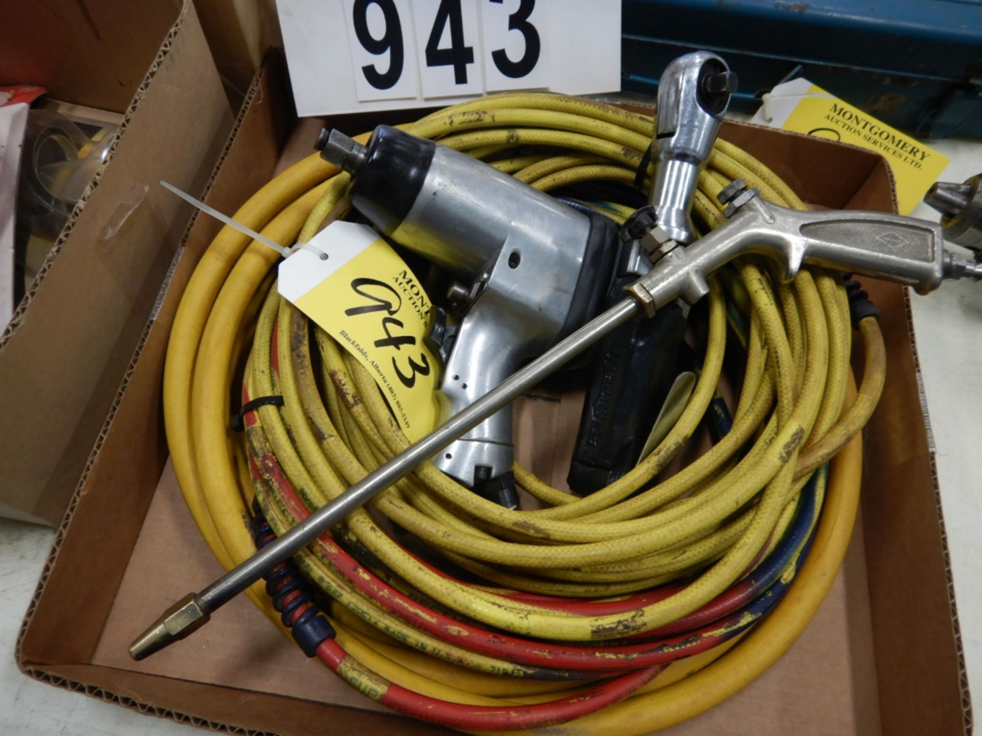 1/2" AIR IMPACT, 3/8 AIR RATCHET, AIR NOZZLE, L/O AIR HOSE