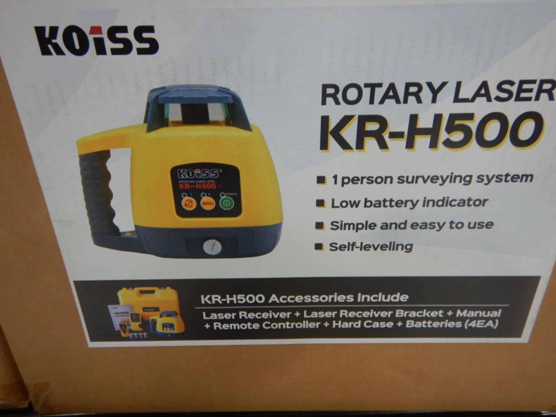 KR-H500 KOISS ROTARY LASER LEVEL - Image 2 of 2