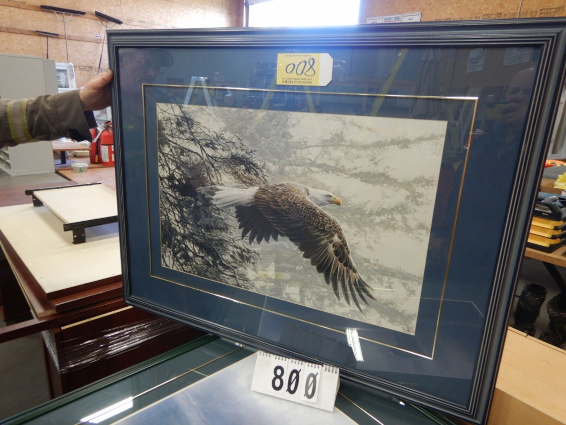 24"X36" FRAMED BALD EAGLE PRINT