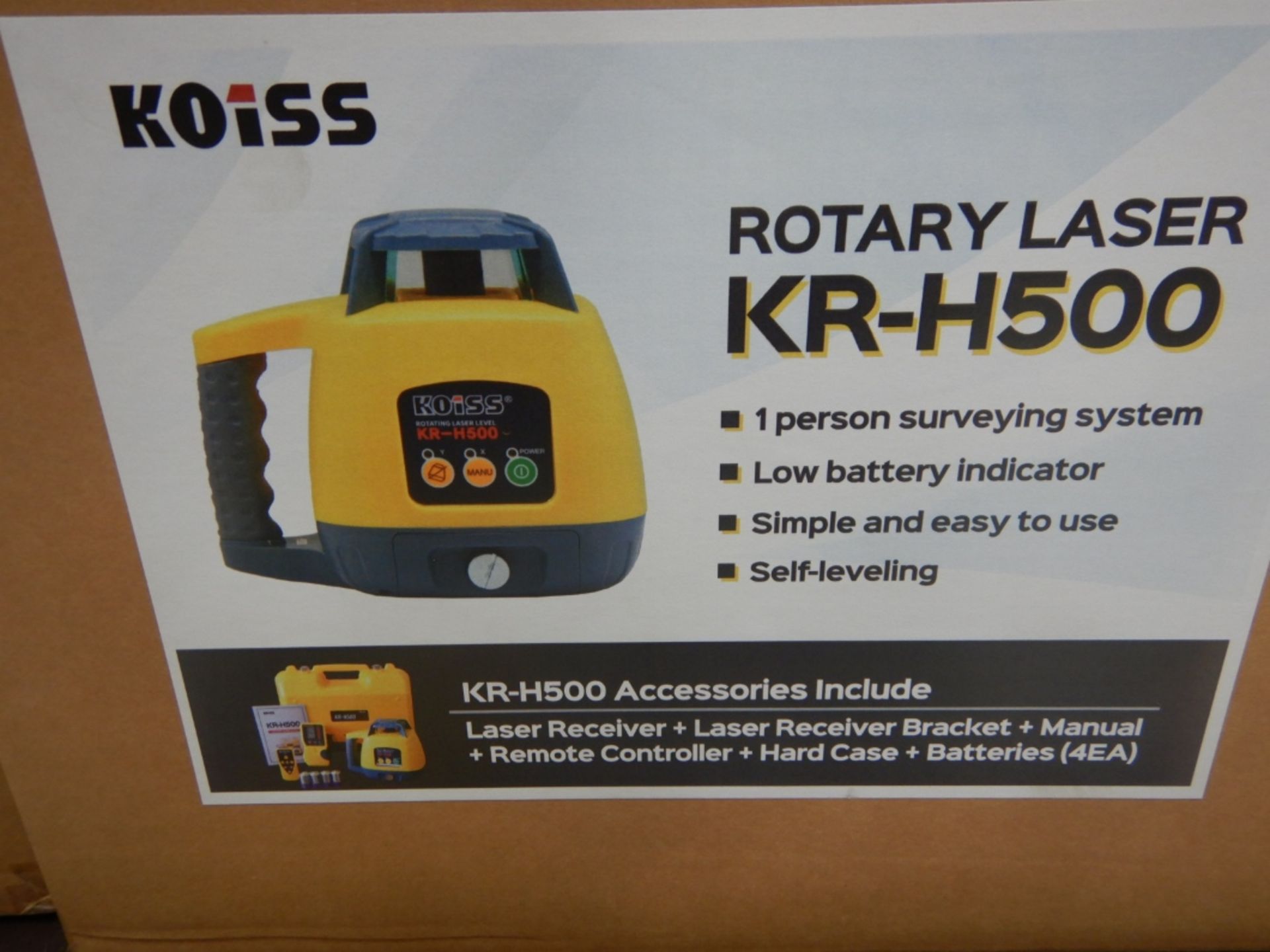 KR-H500 KOISS ROTARY LASER LEVEL - Image 2 of 2