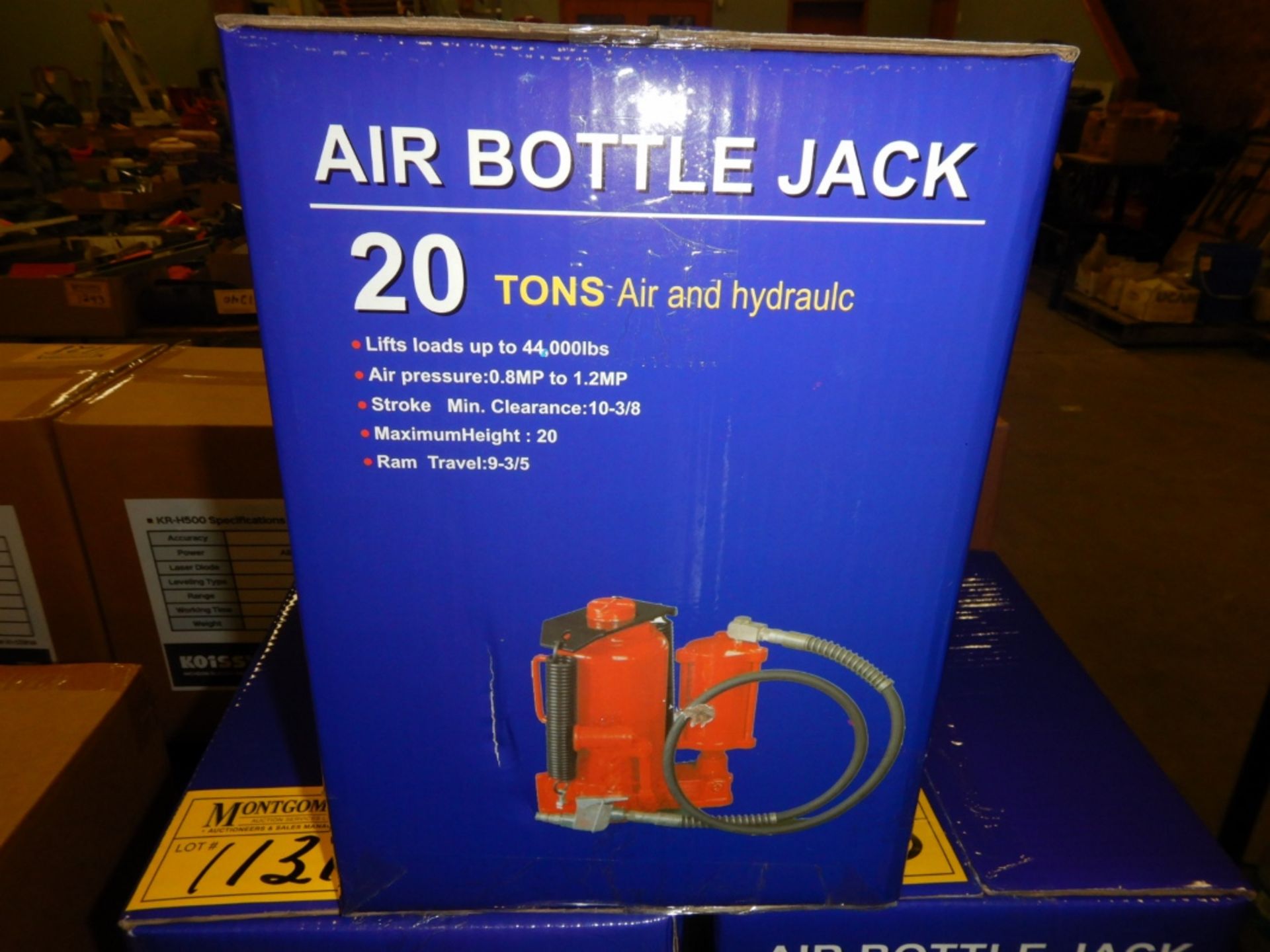 20 TON POWERTEK AIR/HYD BOTTLE JACK - Image 2 of 2