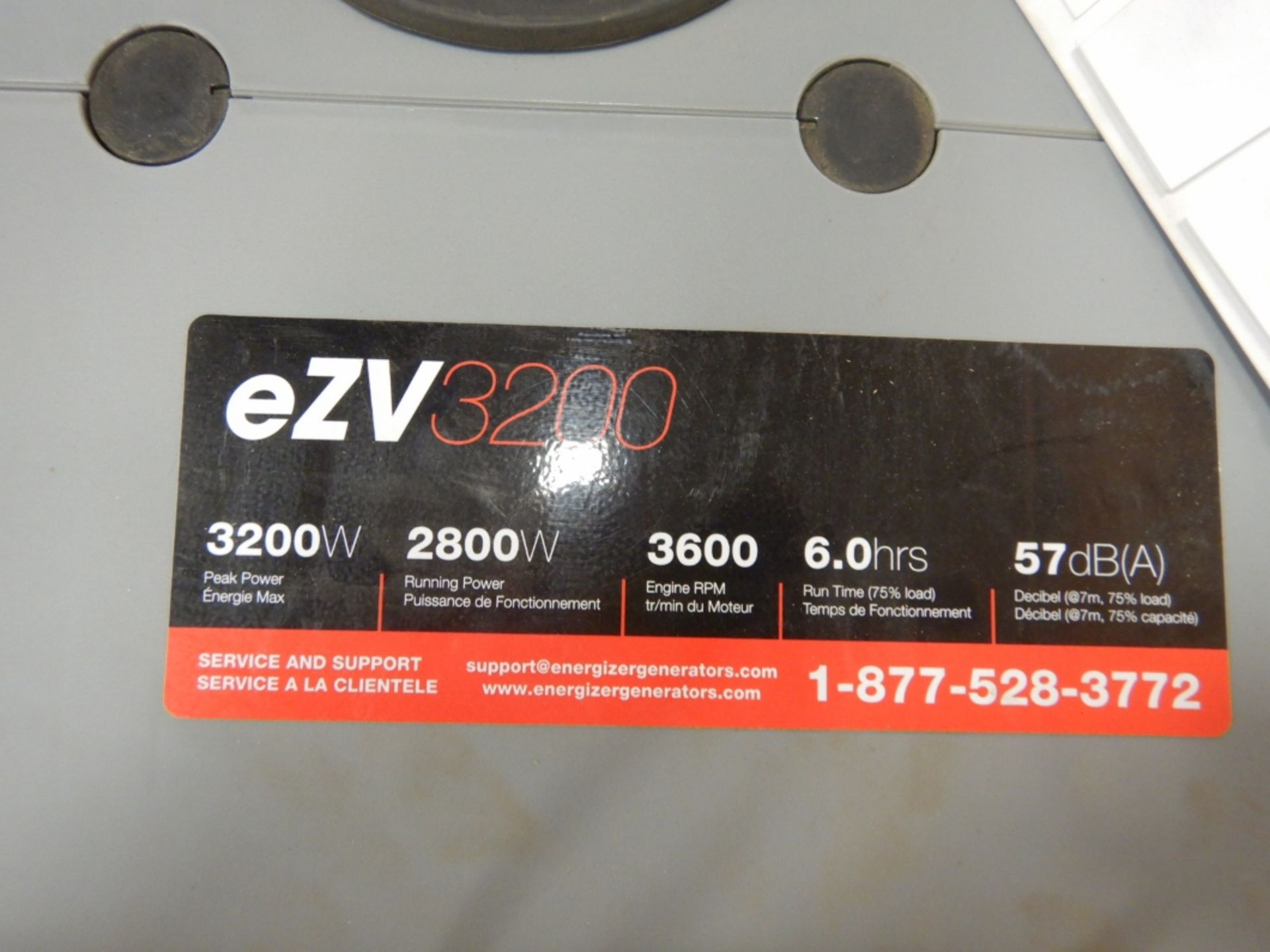 ENERGIZER eZB 3200 WATT GEN SET W/ WHEEL KIT - Image 4 of 4