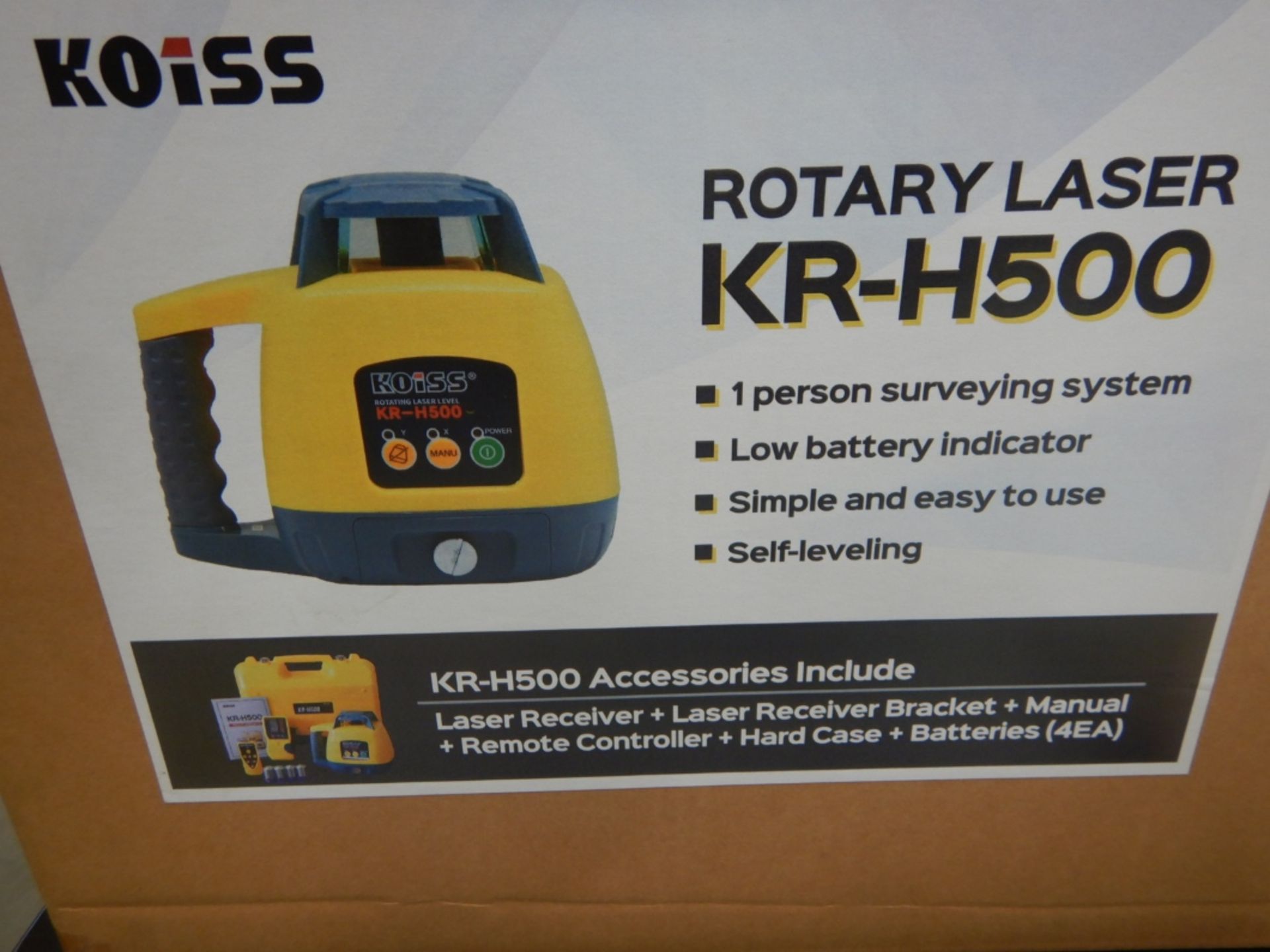 KR-H500 KOISS ROTARY LASER LEVEL - Image 2 of 2