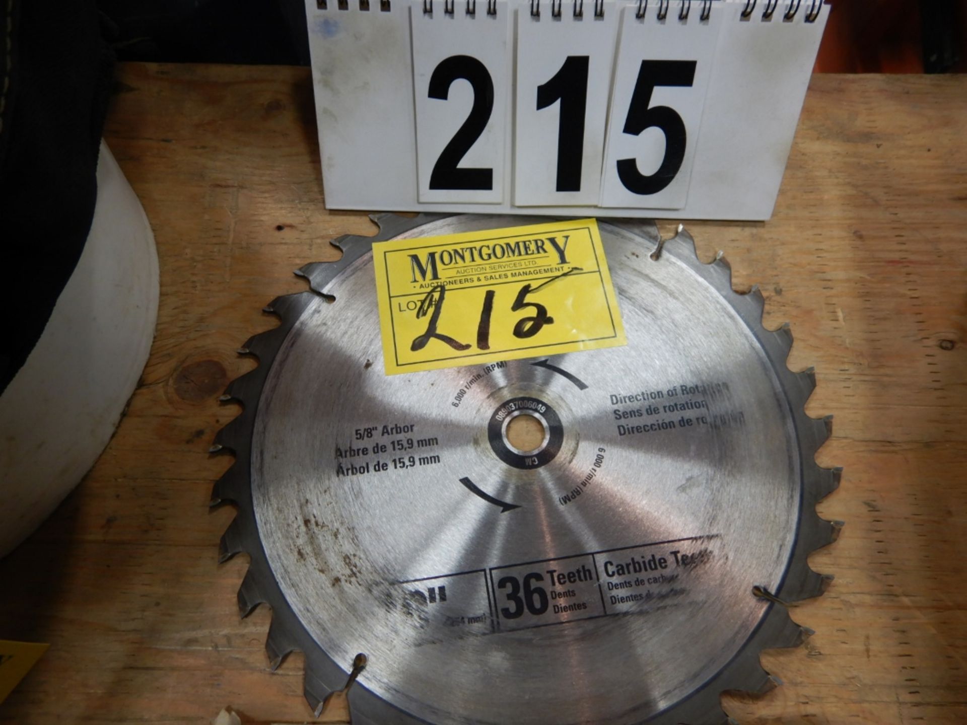 2-PRESICION GROUND TUNGSTON CARBIDE 10" SAW BLADES - Image 3 of 3