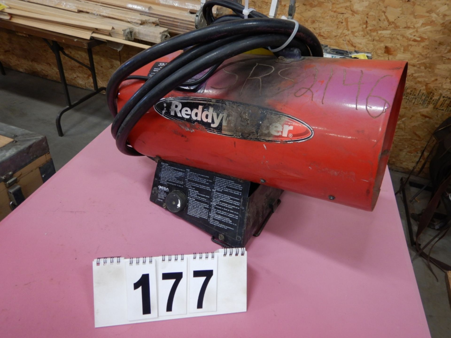 REDDY HEATER 30-55,000 BTU LPG CONSTRUCTION HEATER - Image 2 of 3