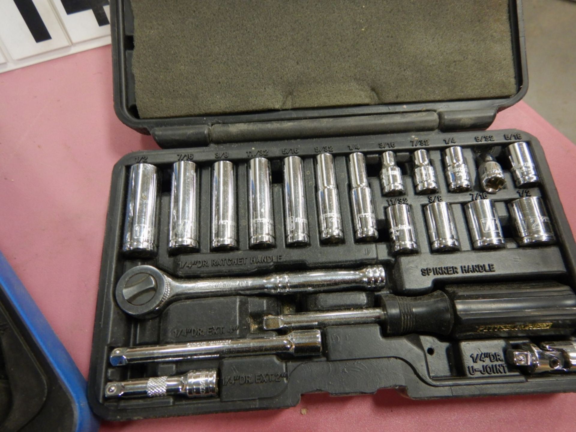 JET SOCKET TOOL KIT, MODEL SW1255C-6, PITTSBURG PRO SOCKET TOOL SET, 1/4" DRIVE, SAE - Bild 3 aus 3