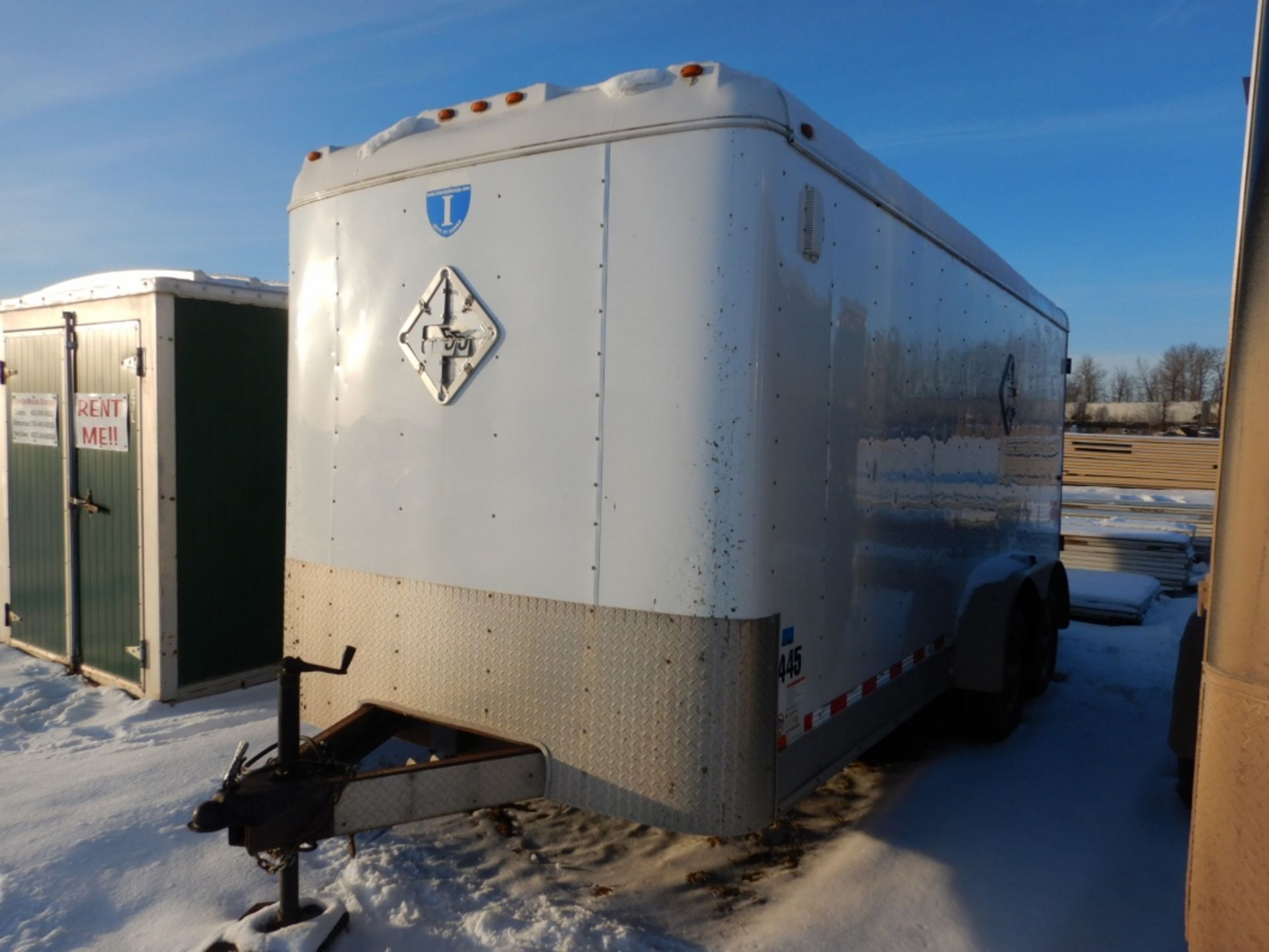 2009 INTERSTATE 16FT T/A ENCLOSED TRAILER W/MAN DOOR, REAR BARN DOORS, MODEL 1716TA2, S/N - Image 2 of 7