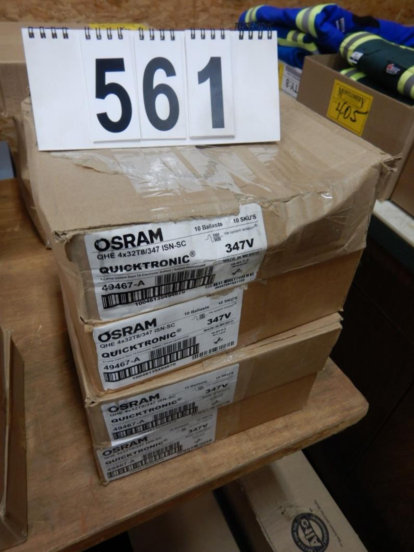 L/O 4-CASES OSRAM T8 LIGHT BALLASTS