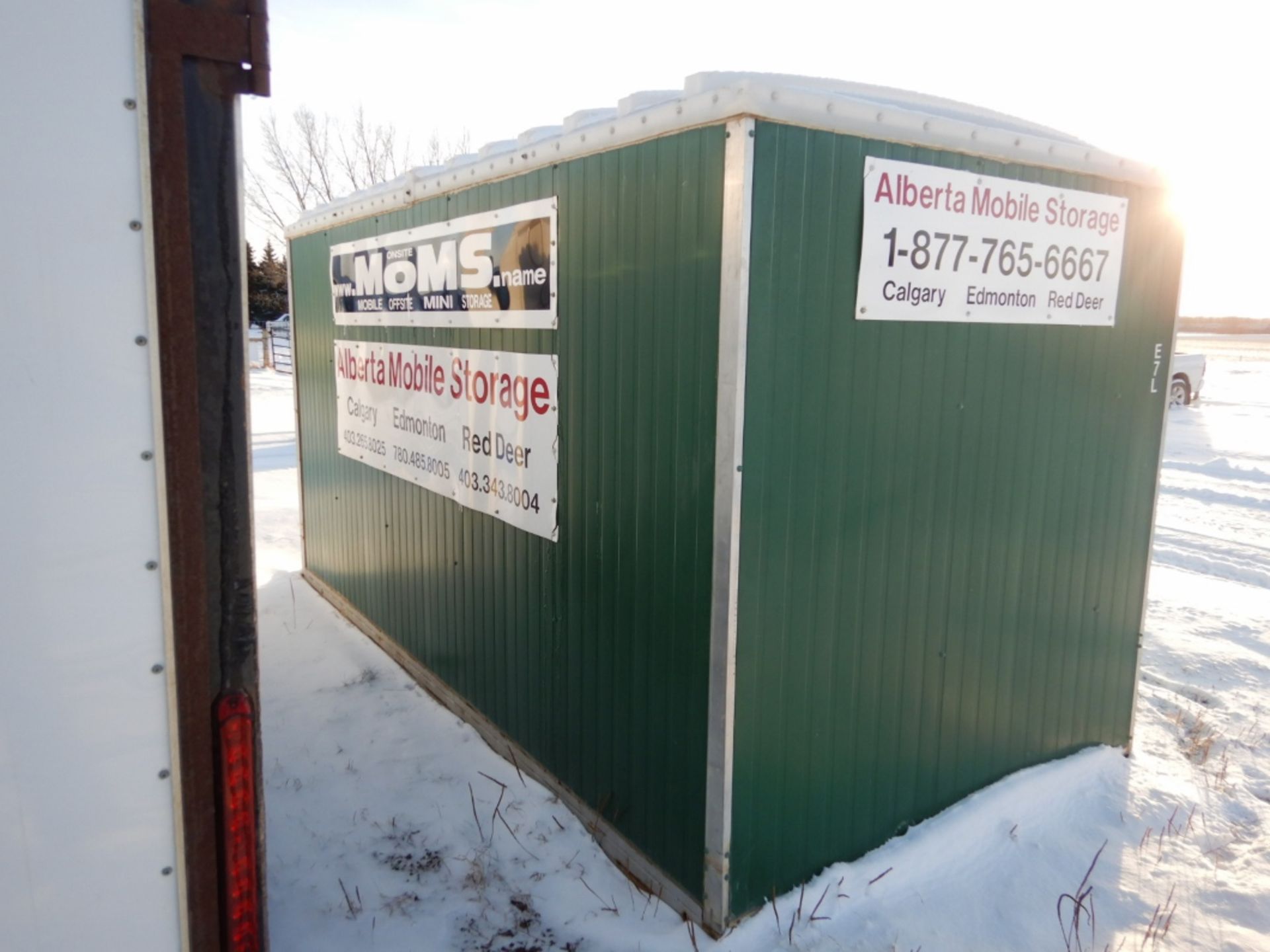 7'X14' MINI ON-SITE MOBILE STORAGE UNIT S/N E7L - Image 2 of 3