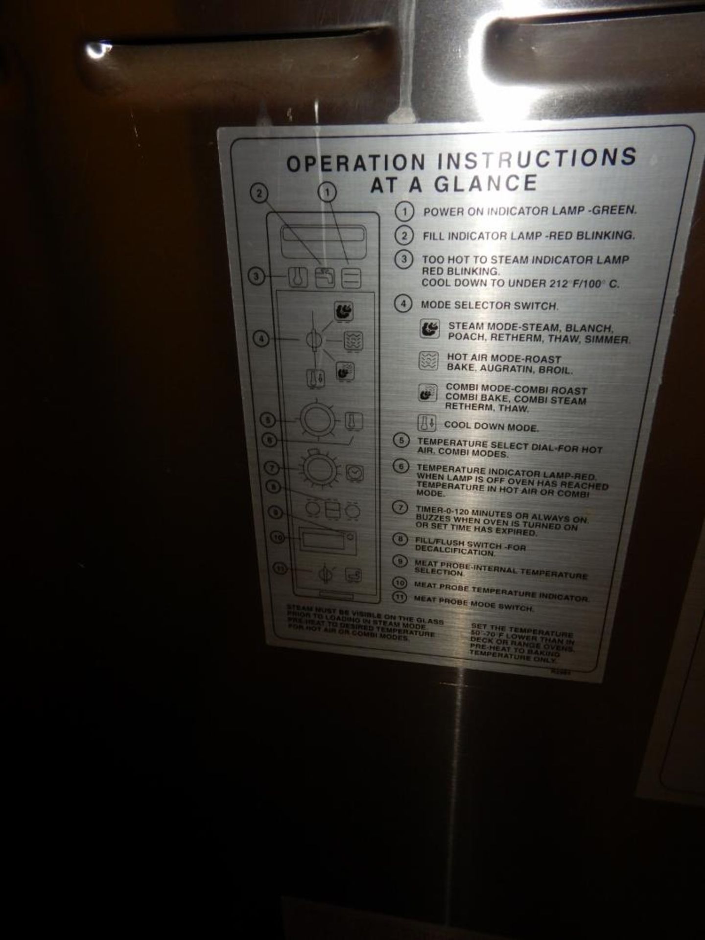 BLODGETT COMBI COS-8G CONVECTION OVEN/STEAMER NG, W/ STAINLESS STEEL STAND - Image 6 of 8