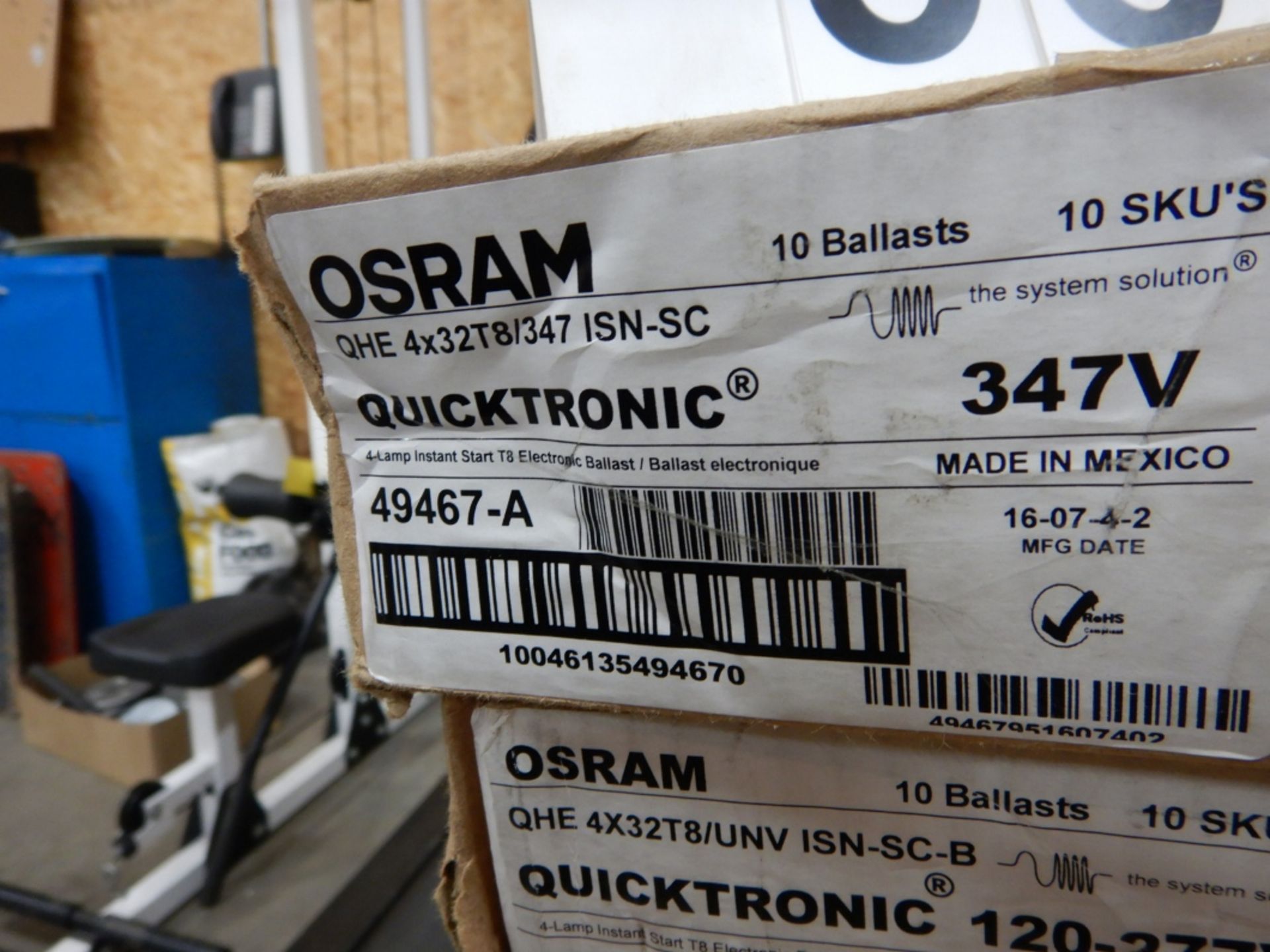 L/O 4-CASES OSRAM T8 LIGHT BALLASTS - Image 2 of 2