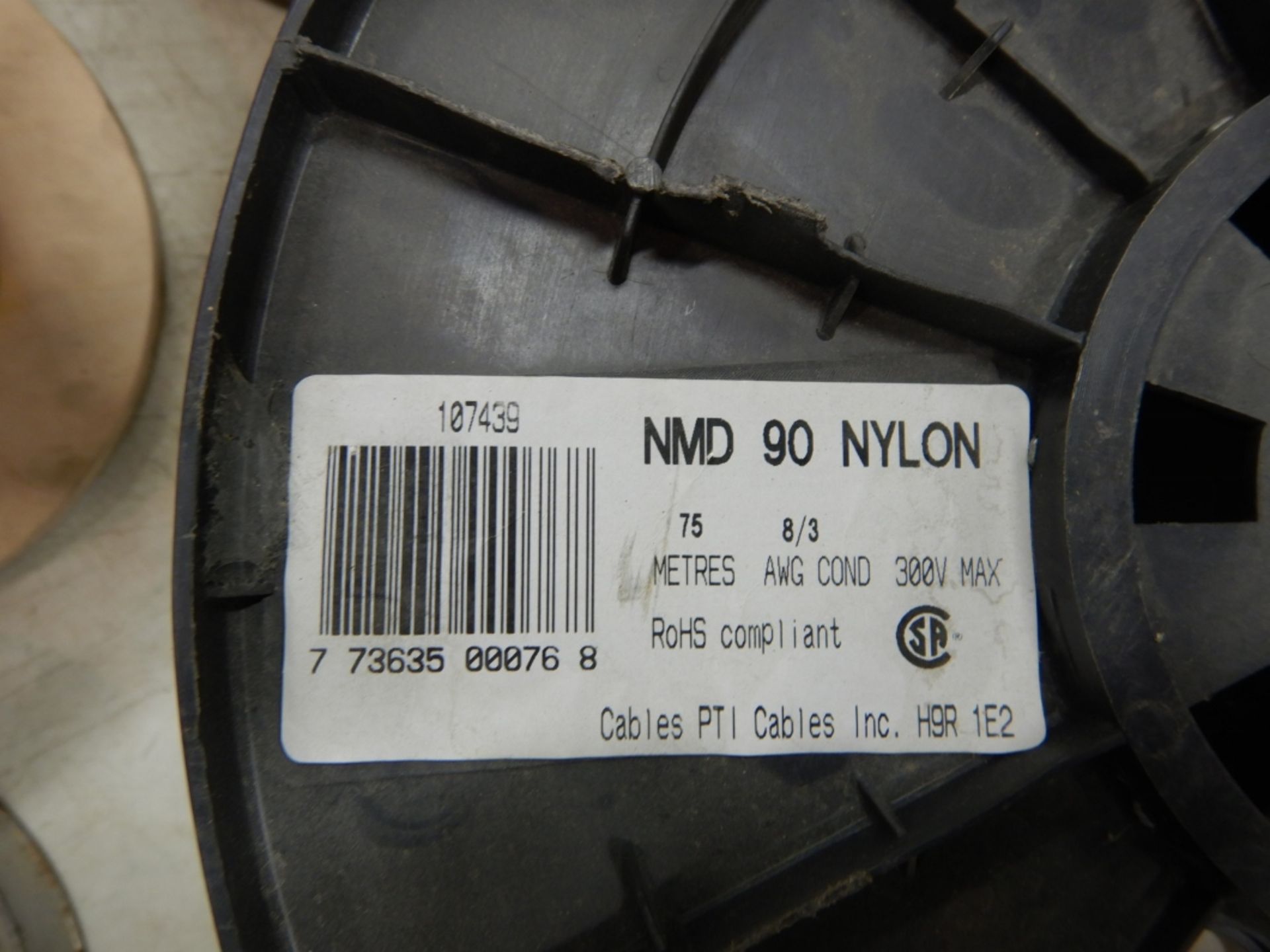 1-ROLL 75 METERS OF NMD90 NYLON 8-3 WIRE - Image 2 of 2