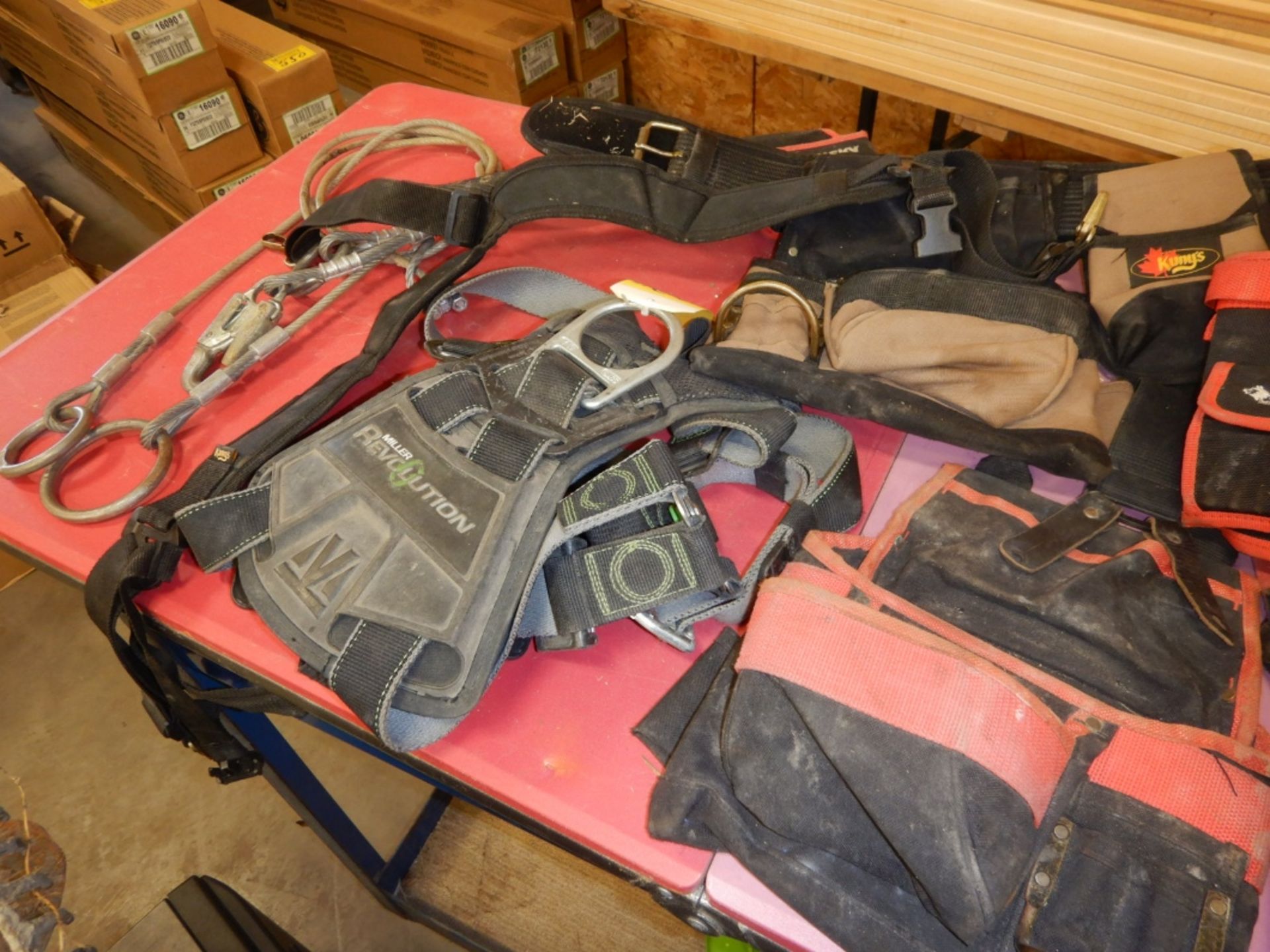 L/O ASSORTED TOOL BELTS, SAFETY HARNESS, ETC - Image 3 of 3