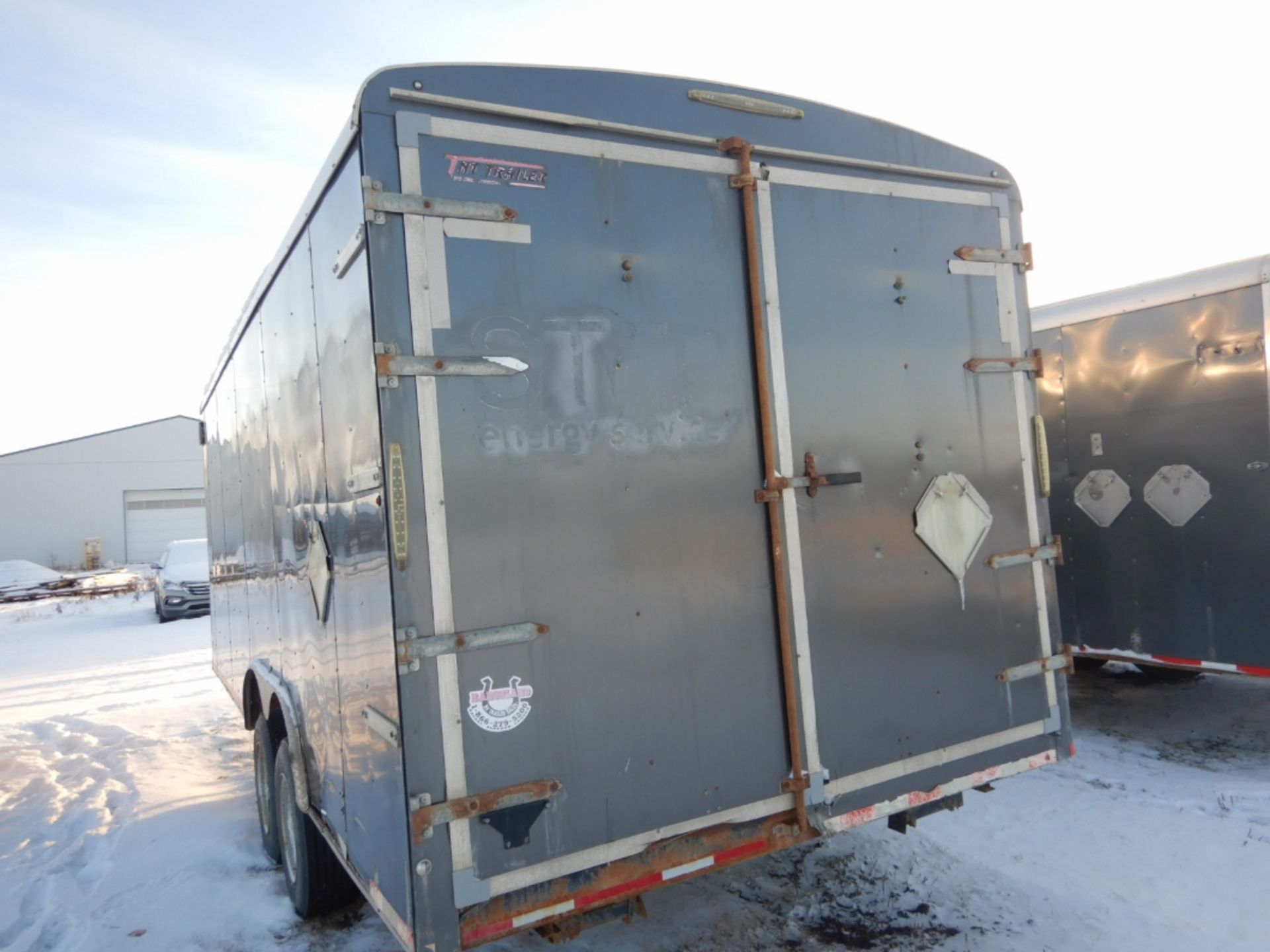 2014 TNT T/A ENCLOSED TRAILER 8.5 FT X 20 FT W/ MAN DOOR, DBL REAR DOORS, 2X8000 LB AXLES - Bild 4 aus 10