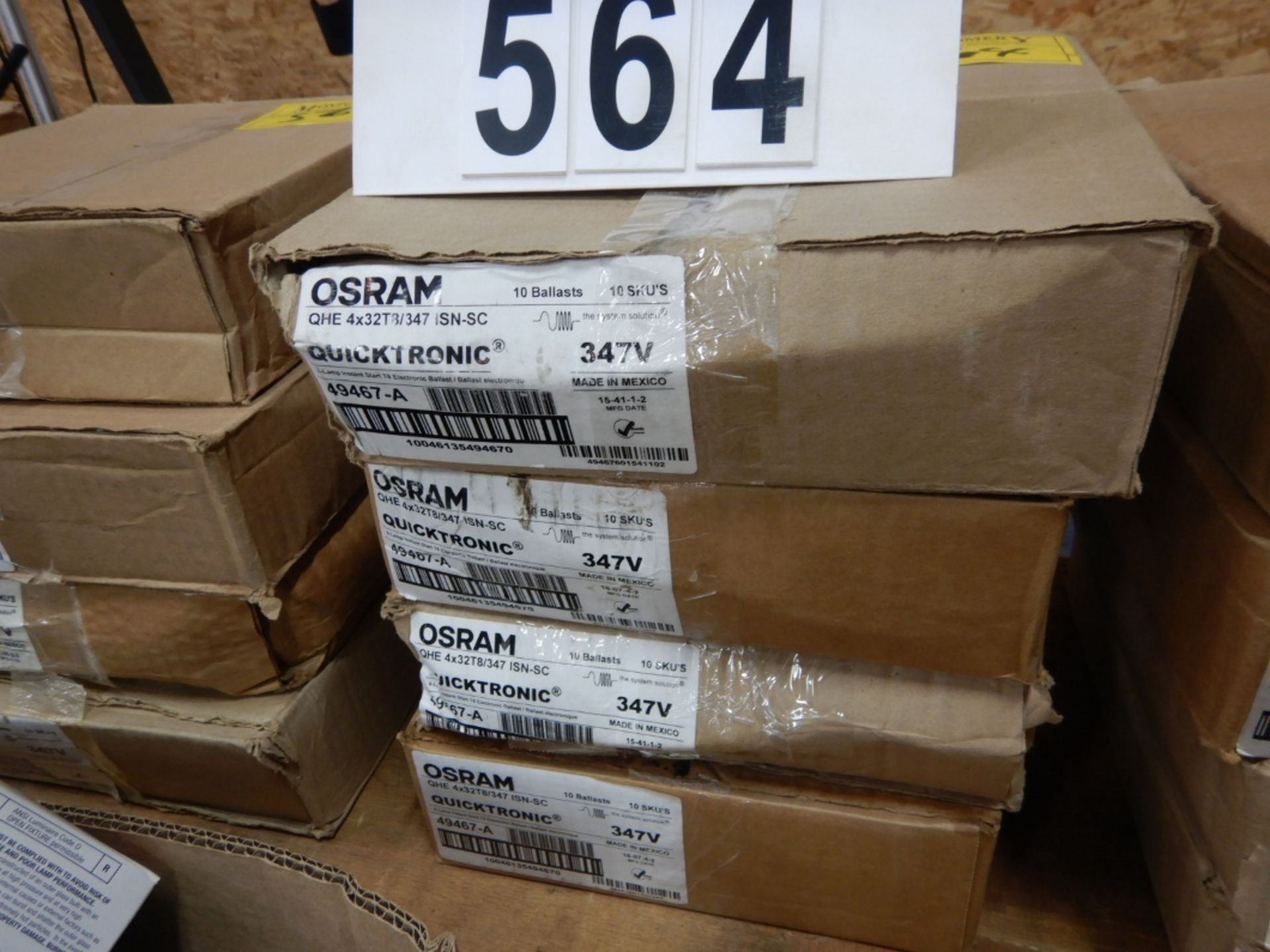 L/O 4-CASES OSRAM T8 LIGHT BALLASTS